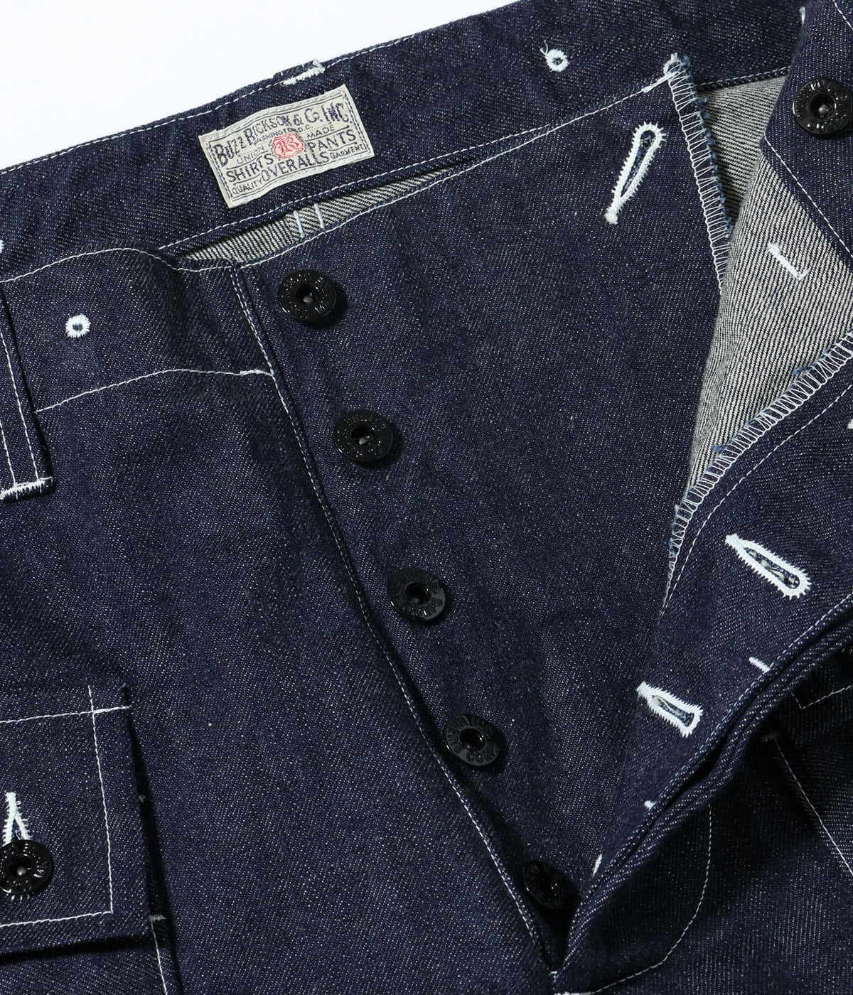 BR42637 U.S. MARINE CORPS M-1944 DENIM CIV. PANTS SHORT LENGTH - INDIGO