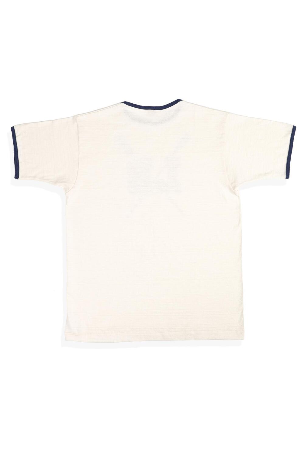 4059 RINGER T-SHIRT STREAKING TEAM - CREAM/NAVY