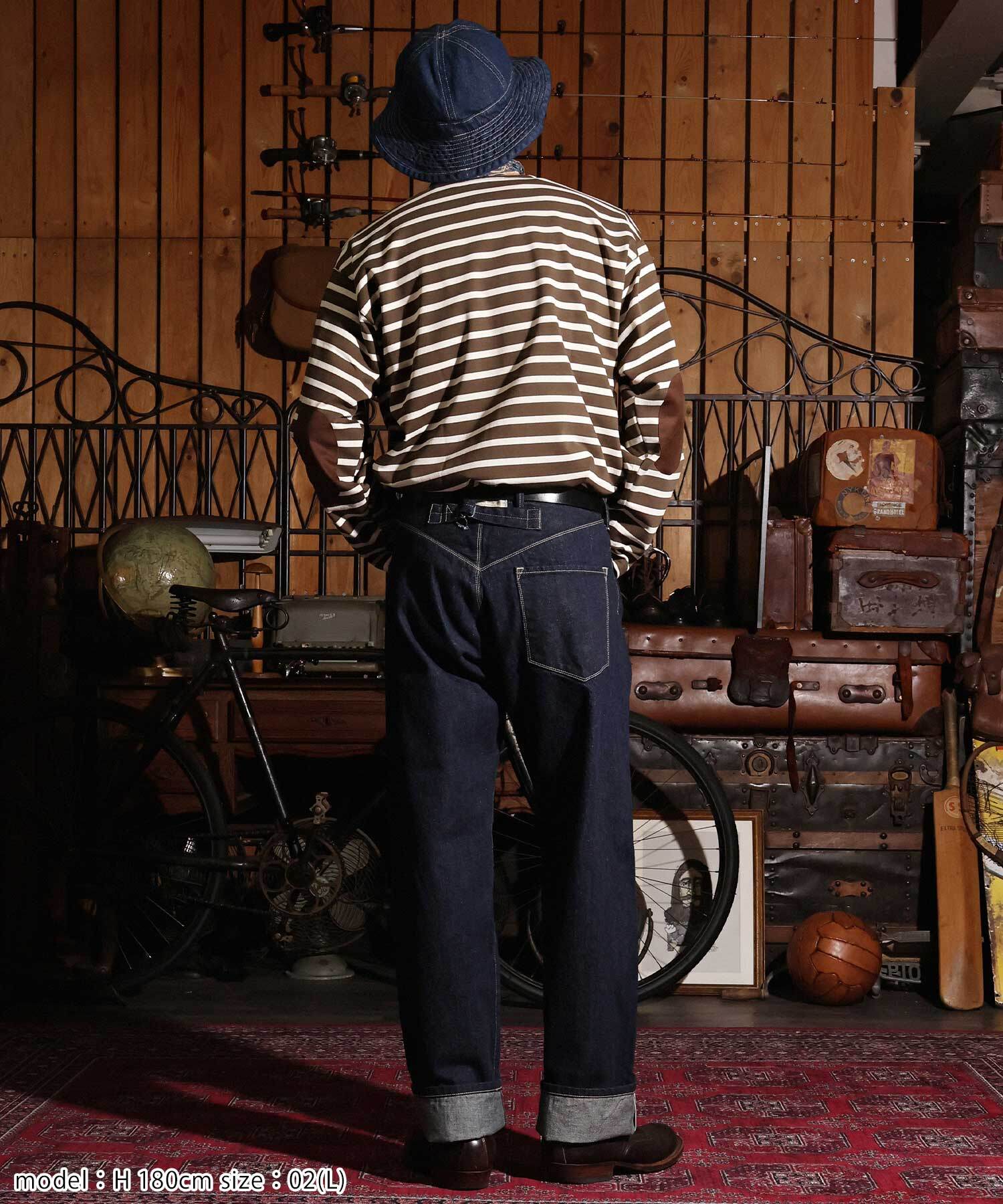 GS2529917 PITMANS DENIM WAIST OVEROLLS - INDIGO