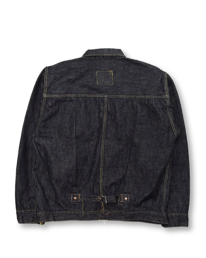 S2107-24 WWII Model Brown Cotton Denim Jacket (Non Wash) - INDIGO