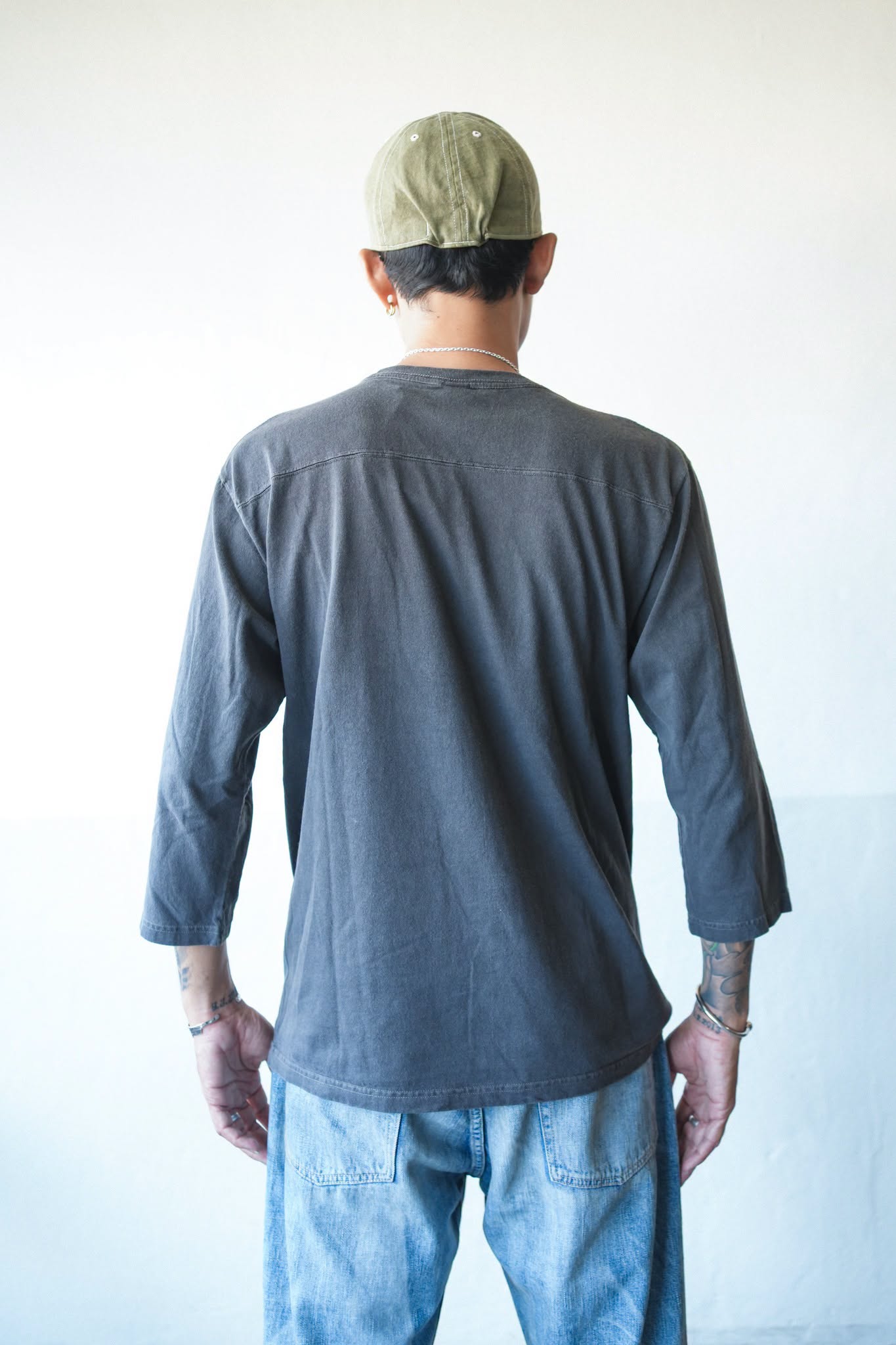 80s’ FOOTBALL TEE L/S - P BLACK