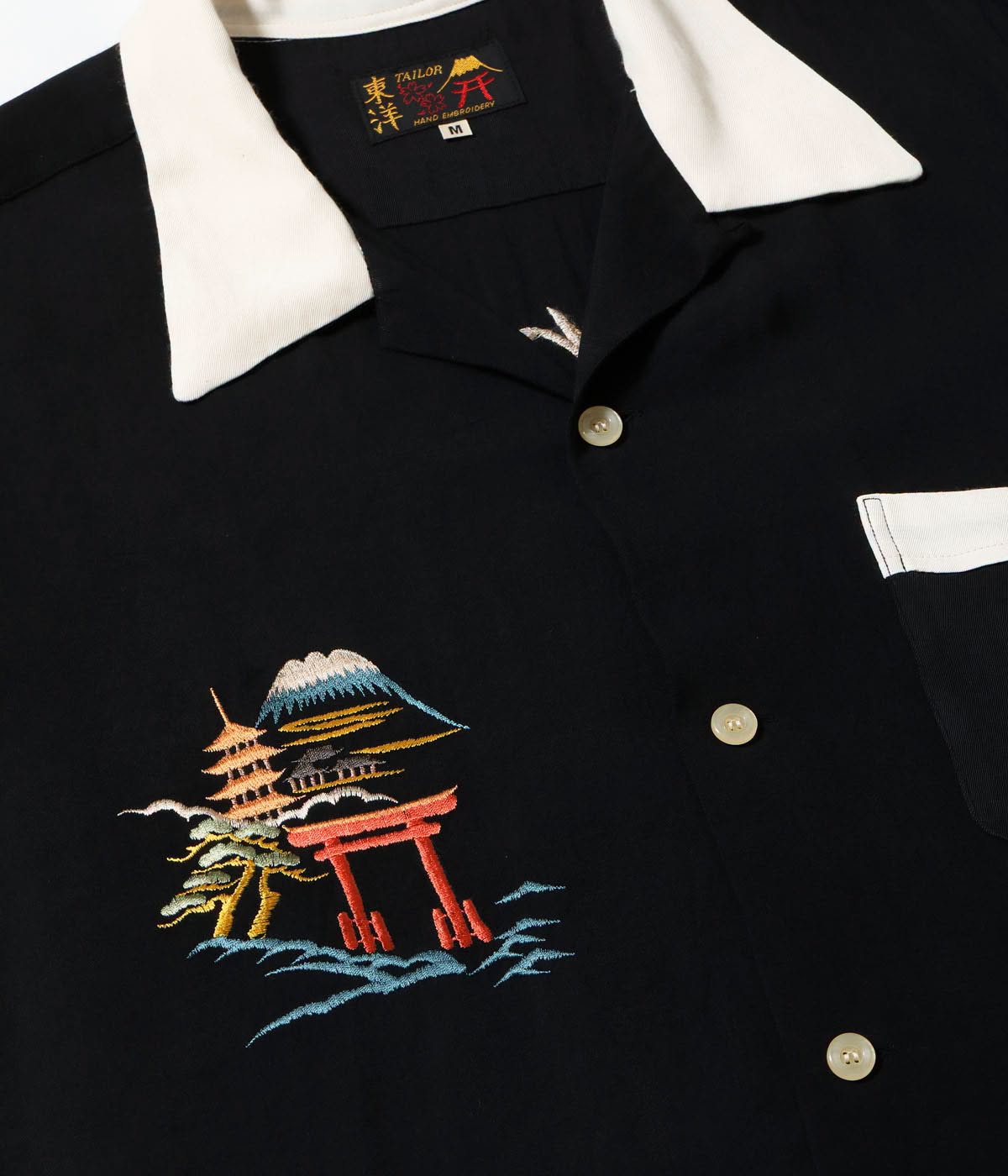 TT39699 SUKA SHIRT JAPAN MAP - BLACK