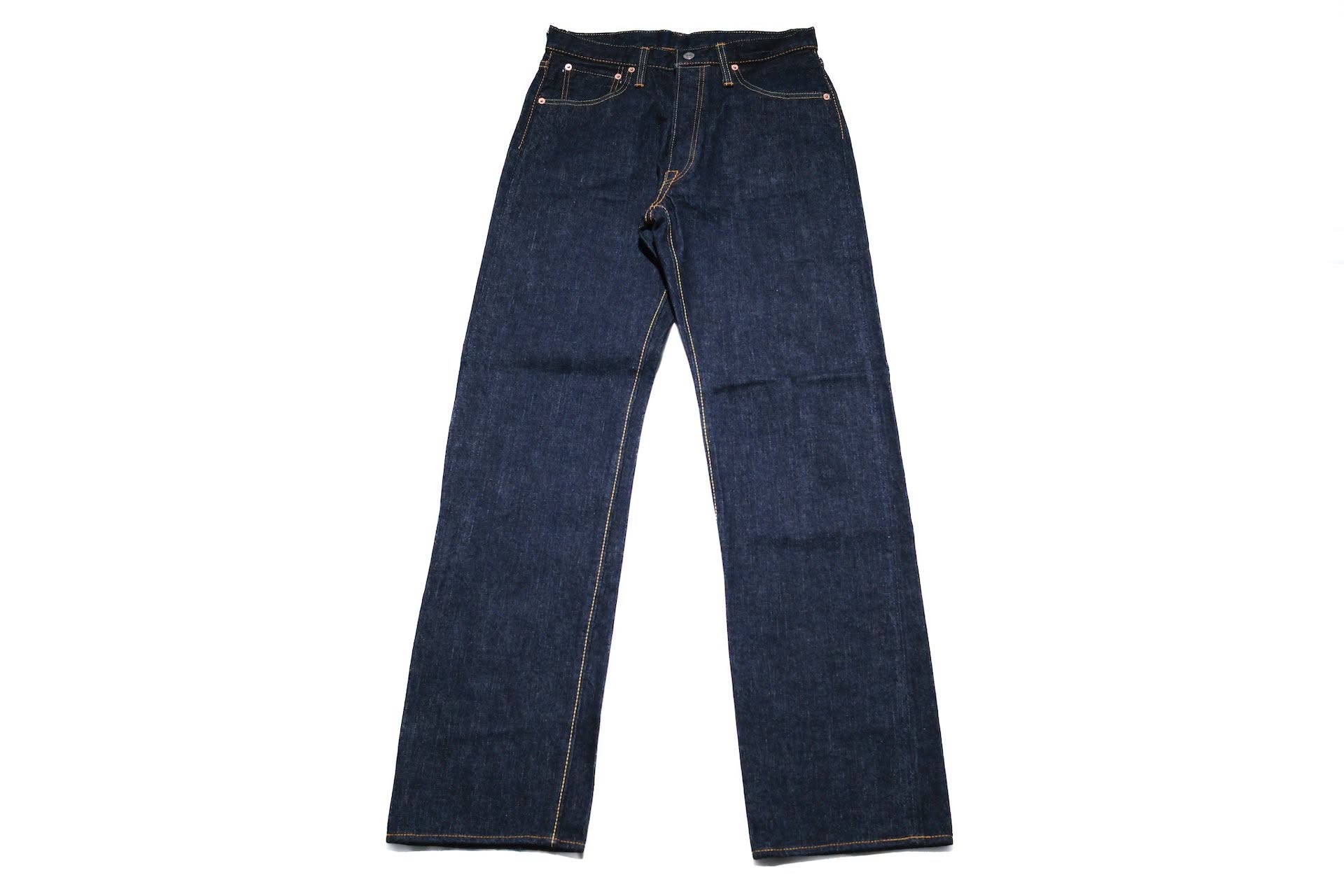 XX-002 14oz Denim Piped Straight Wash - INDIGO