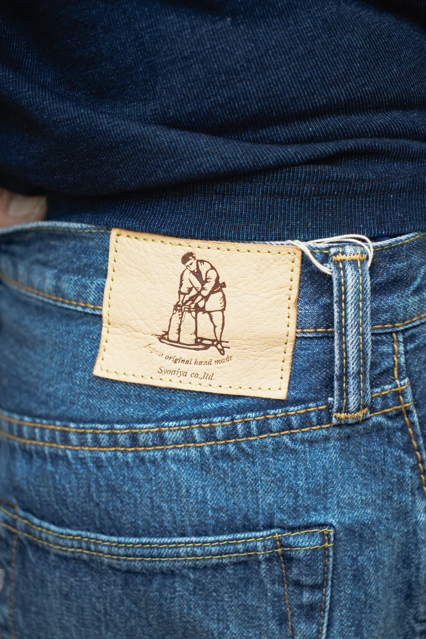 USED-019-ID 14oz Natural Wash Denim Relaxed Tapered - INDIGO