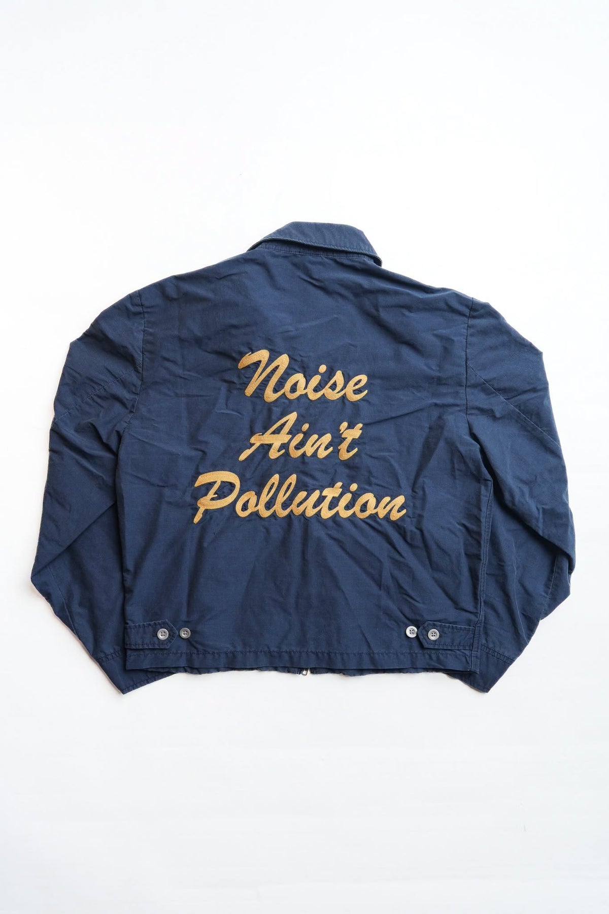 NYLON US NAVY PATTRIOT WINDBREAKER - INDIGO