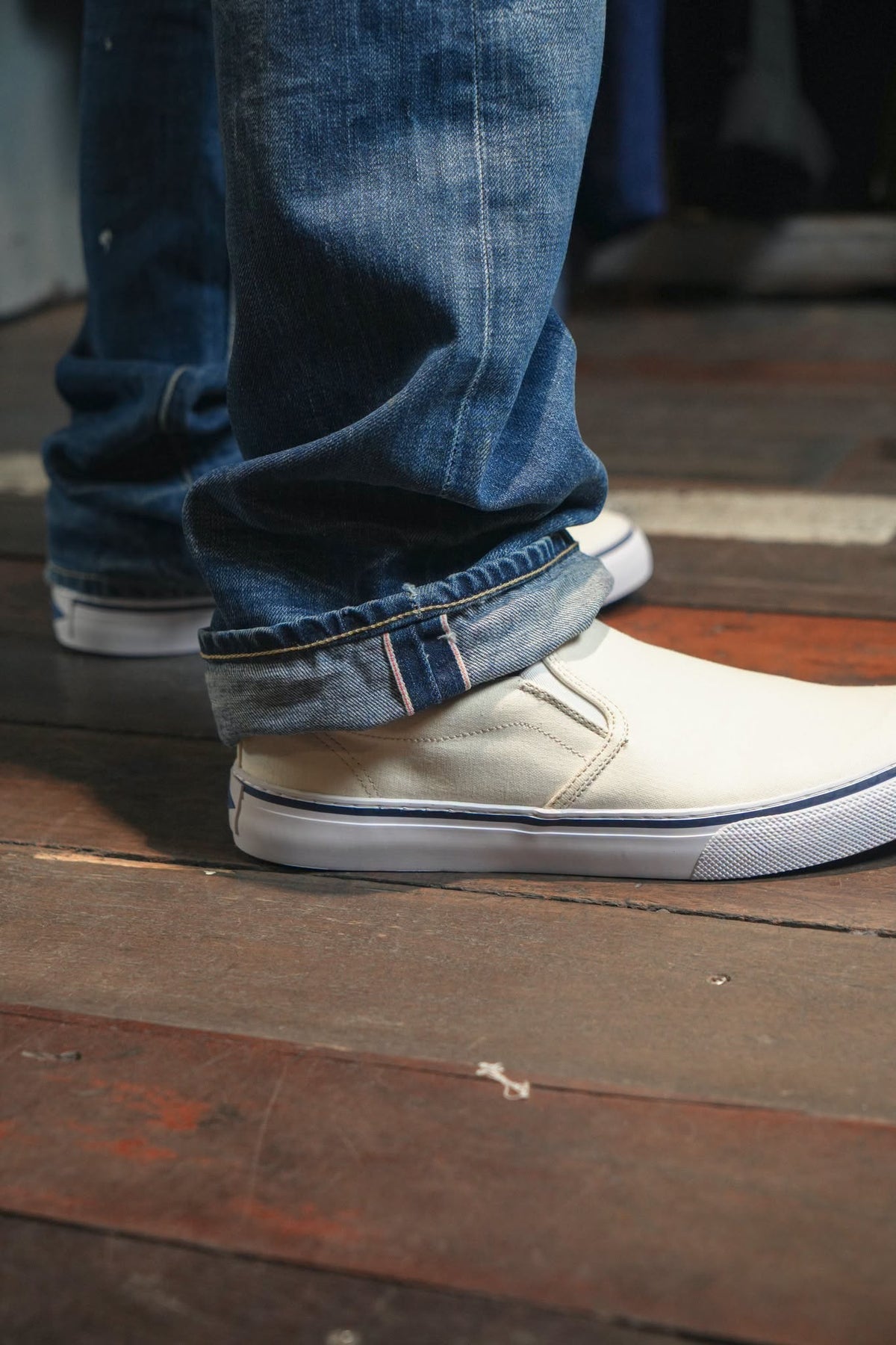 REMAKE PATCHED DENIM PANTS - VINTAGE