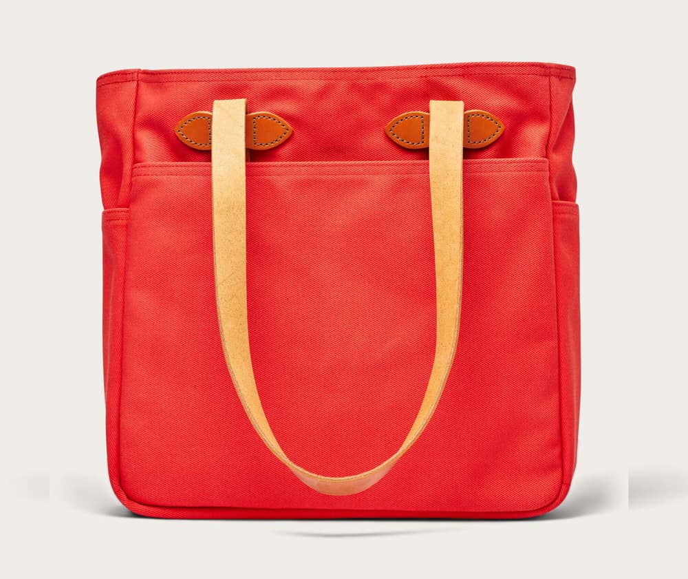 TOTE WITH OUT ZIPPER - MACKINAW RED