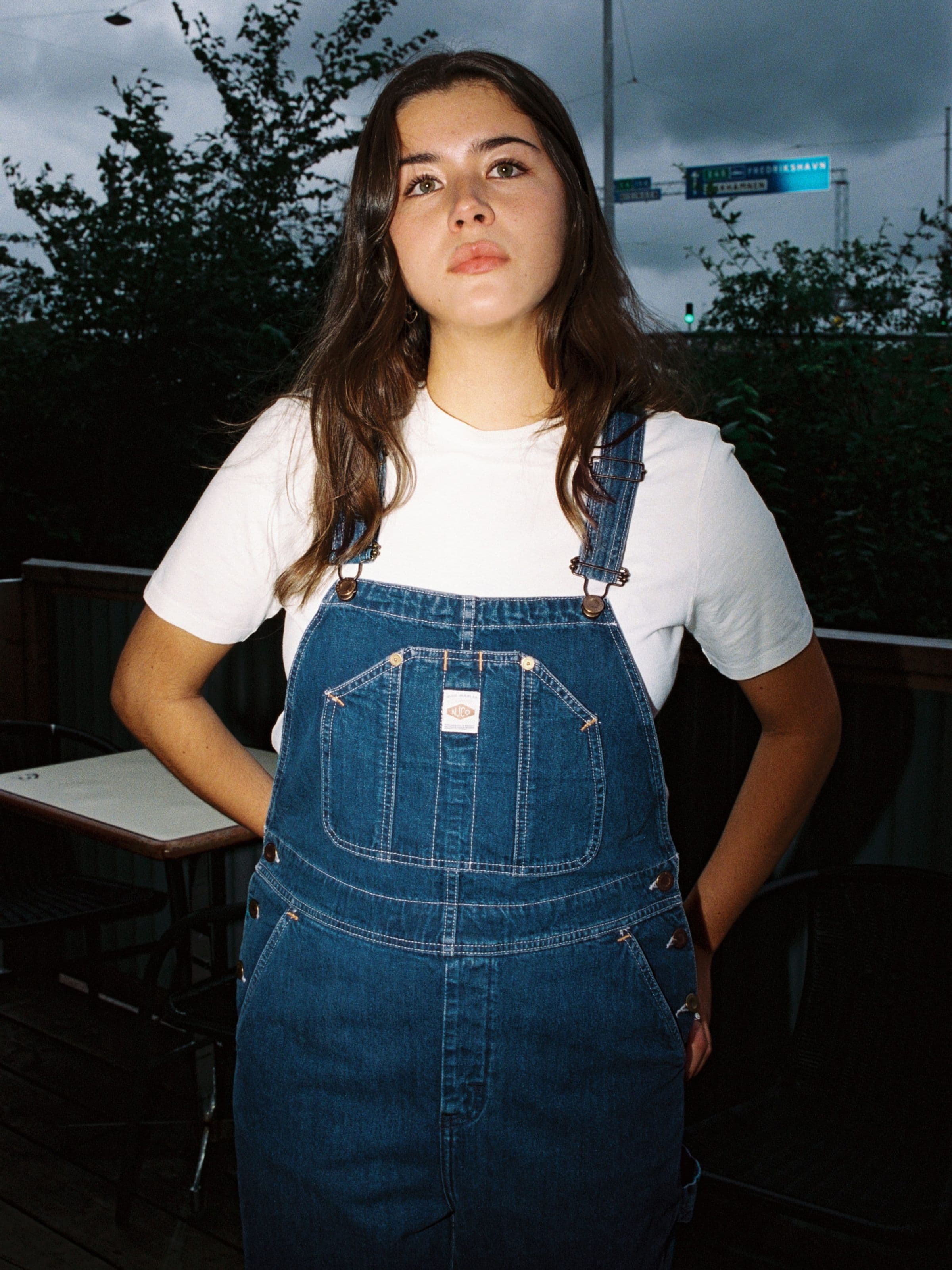 ASTRID DENIM DUNGAREES - UTILITY DENIM