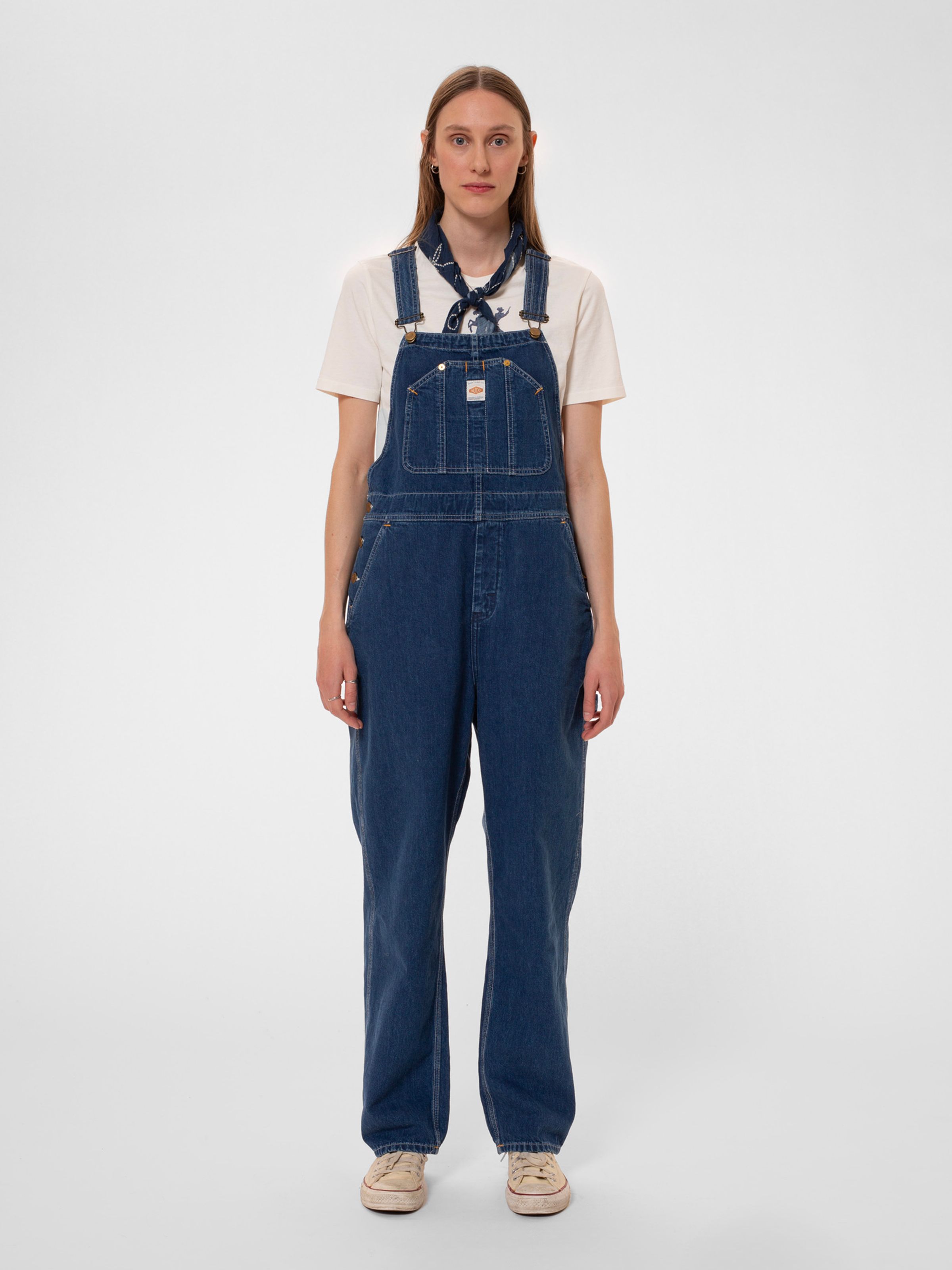 ASTRID DENIM DUNGAREES - UTILITY DENIM