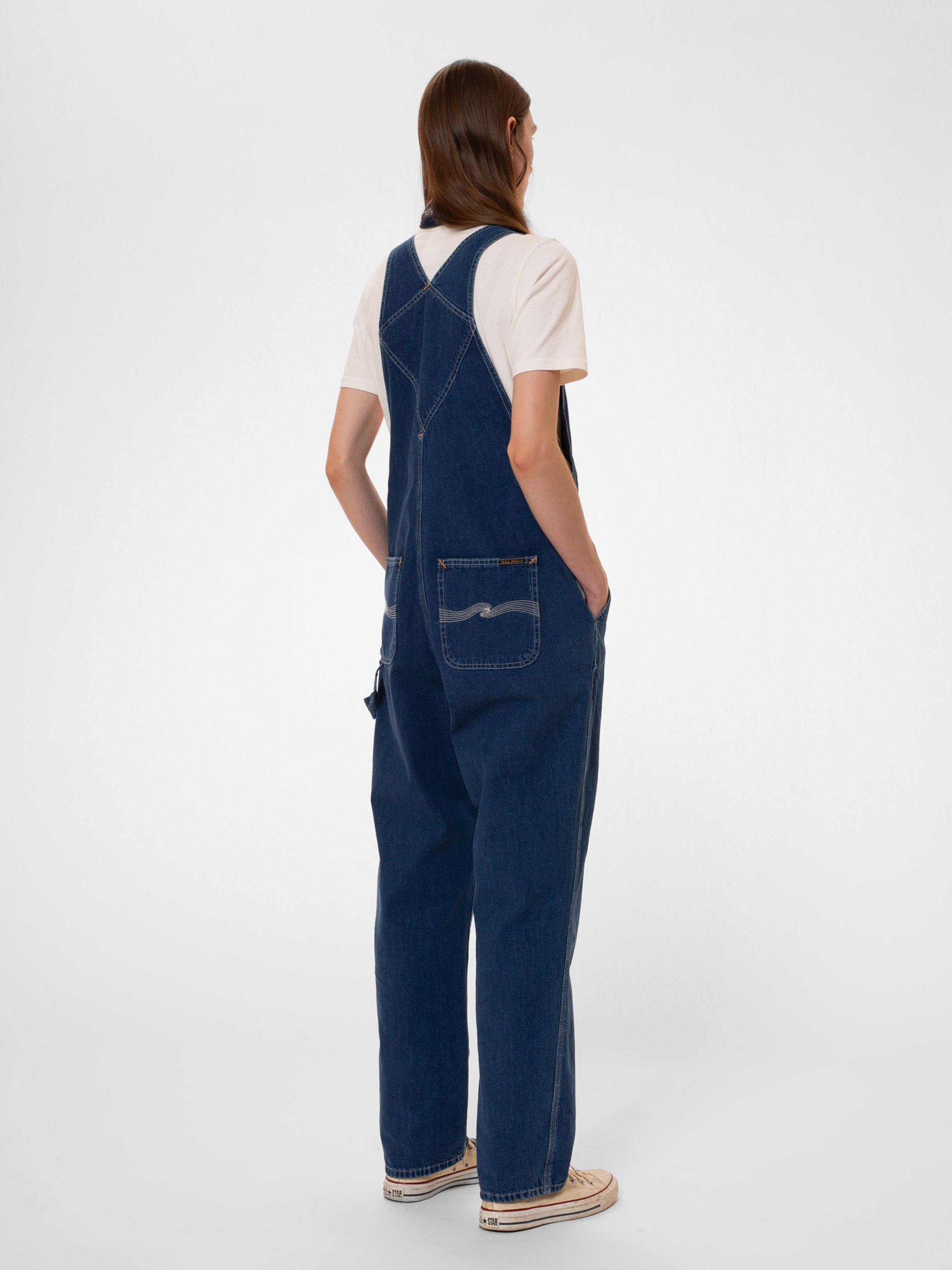 ASTRID DENIM DUNGAREES - UTILITY DENIM