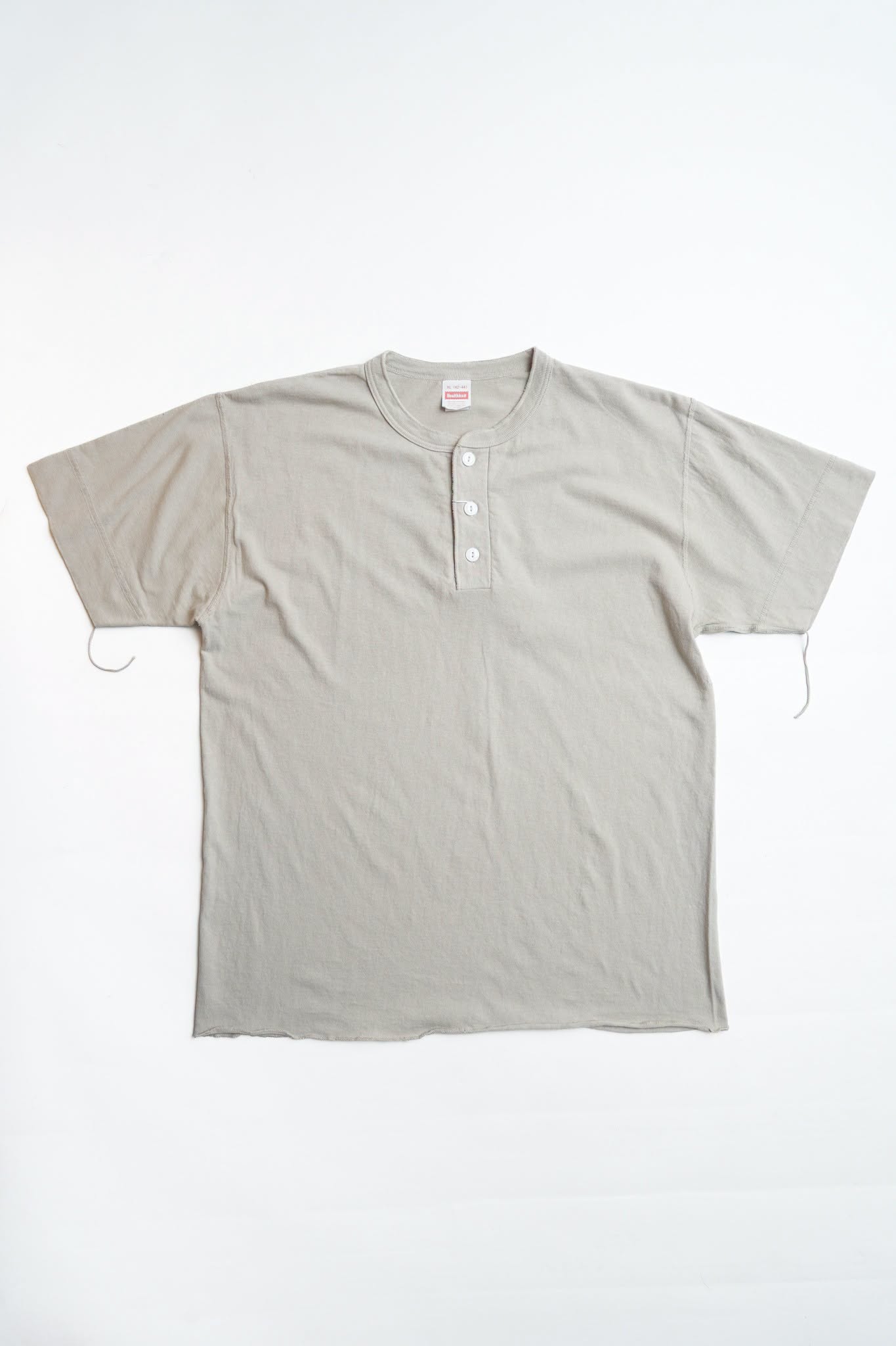 906S Henley Neck Short-Sleeve T-Shirt - SILVER GRAY