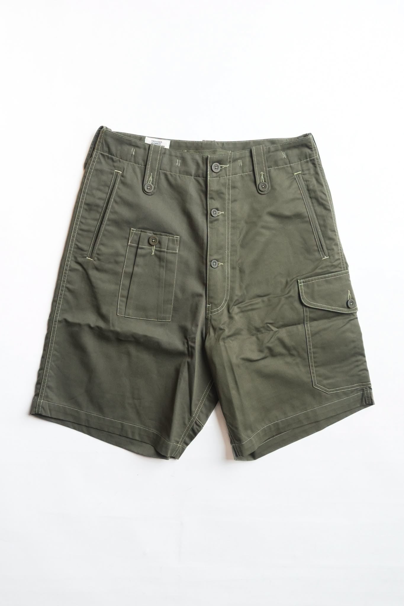 1952 BRITISH ARMY FIRST PATTERN SHORTS - OLIVE
