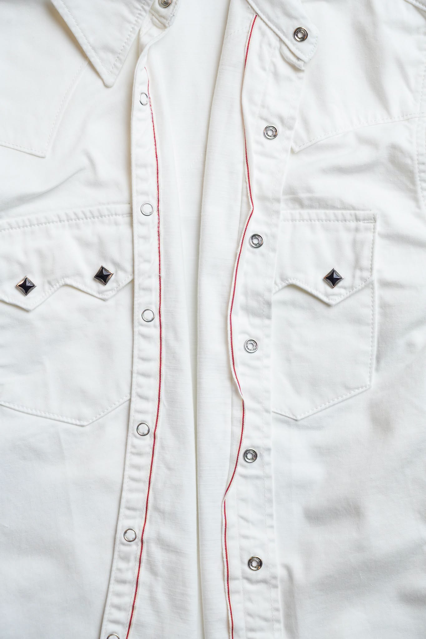 Mod Western Shirt - Ecru Selvedge