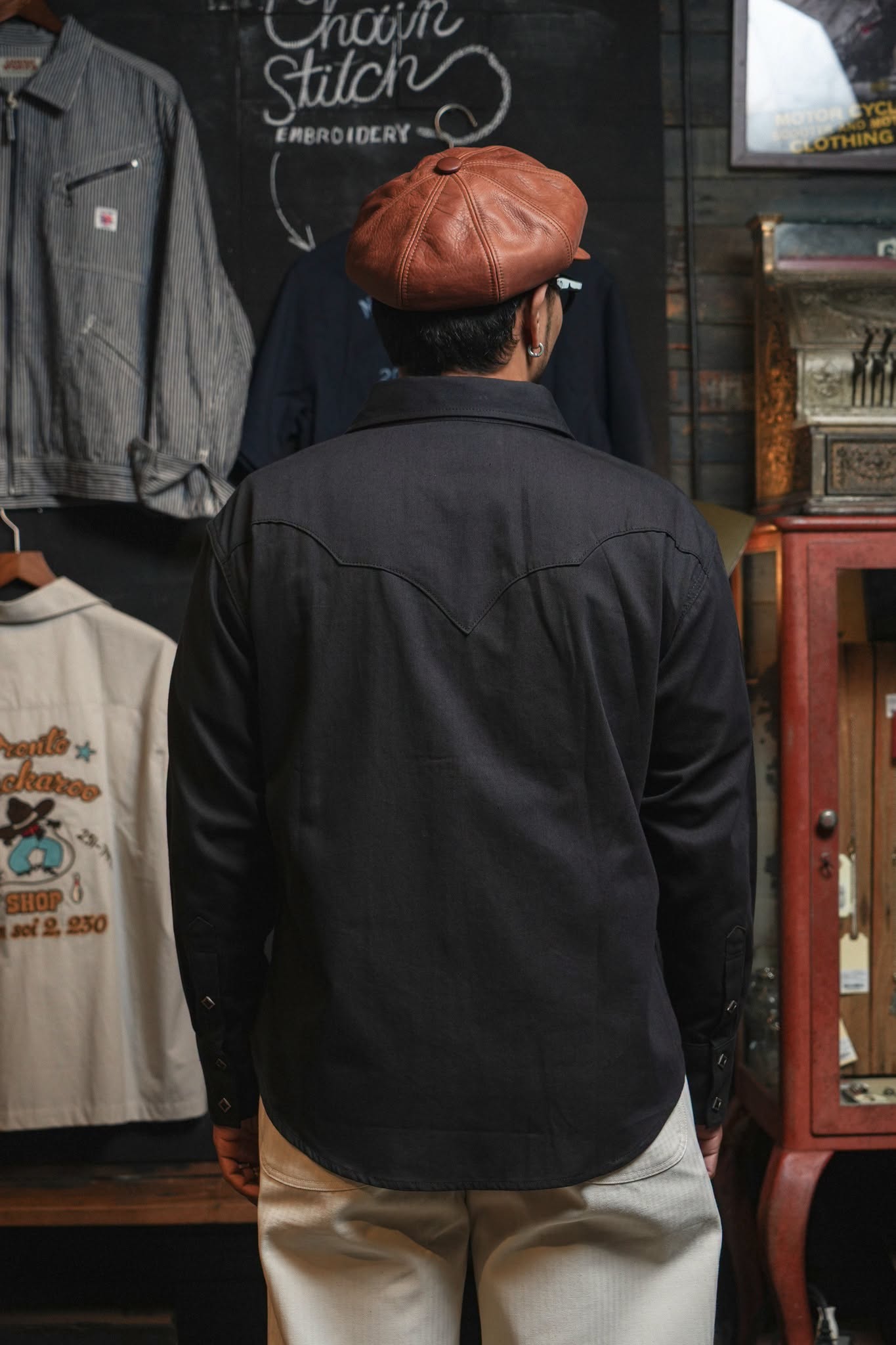 Mod Western Shirt - Black Selvedge