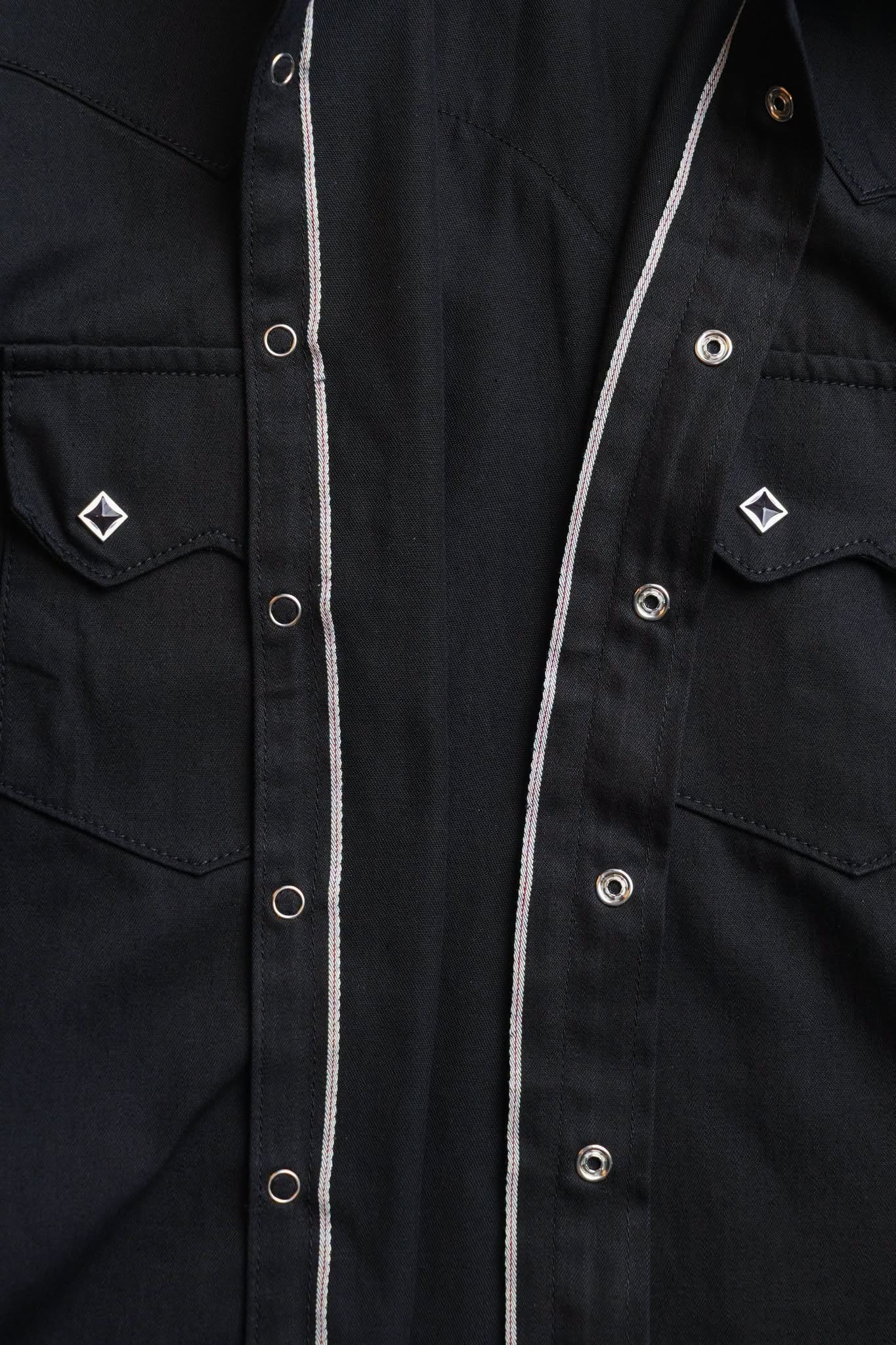 Mod Western Shirt - Black Selvedge