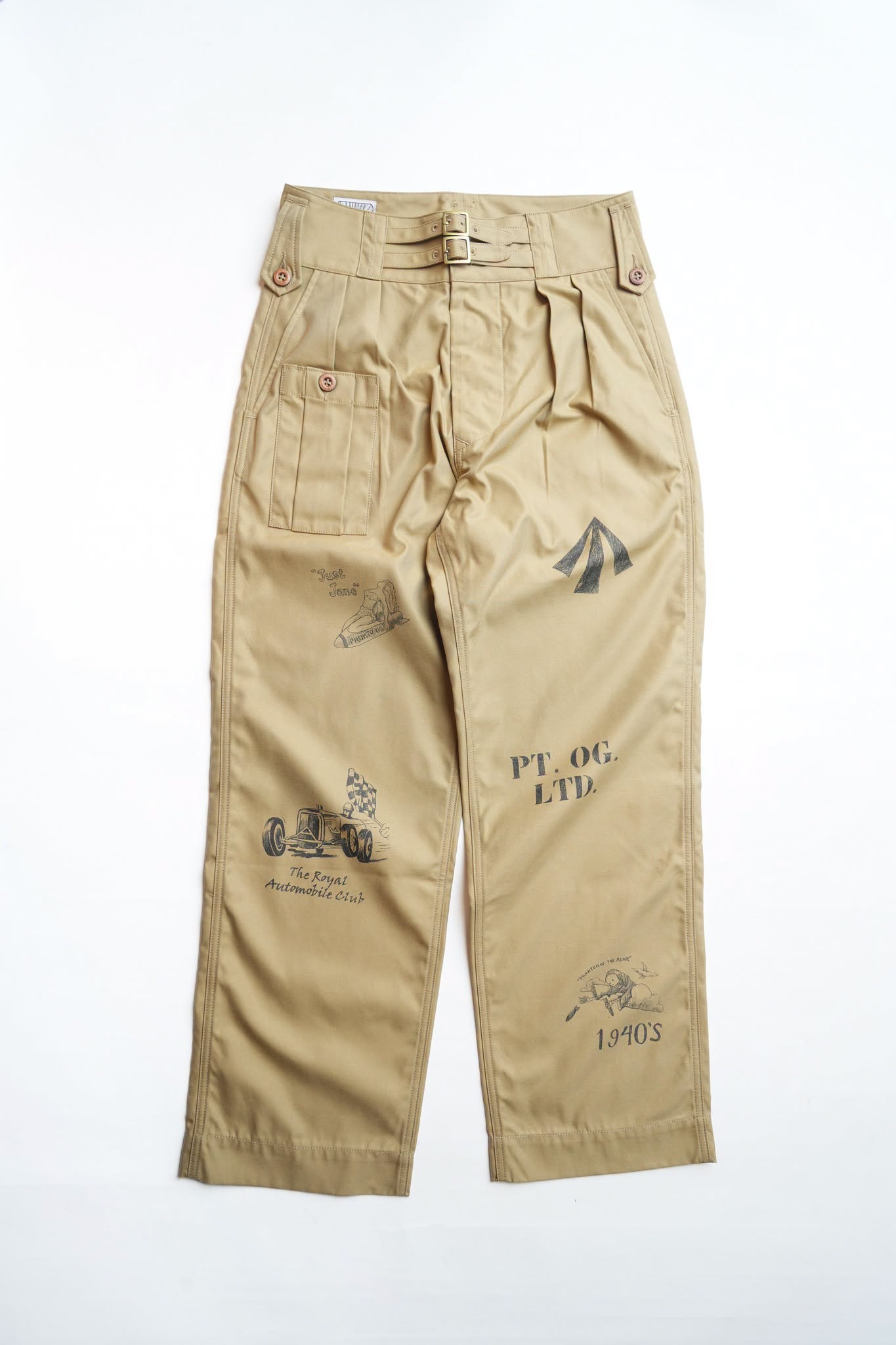 40's British Military Trousers - KHAKI CUSTOM