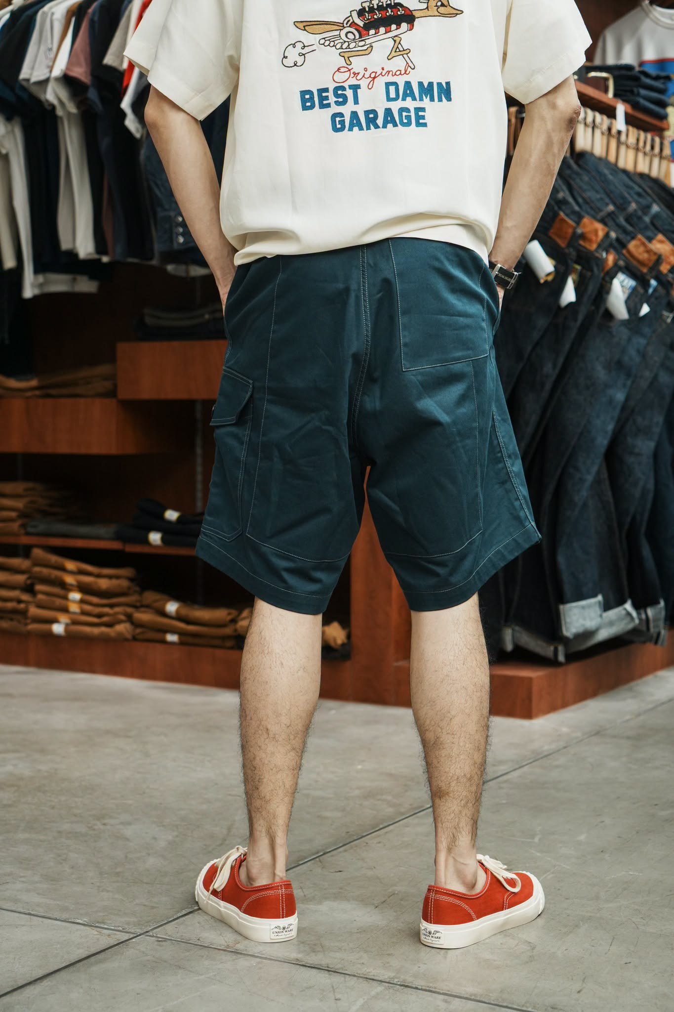 1952 BRITISH ARMY FIRST PATTERN SHORTS - NAVY TEAL