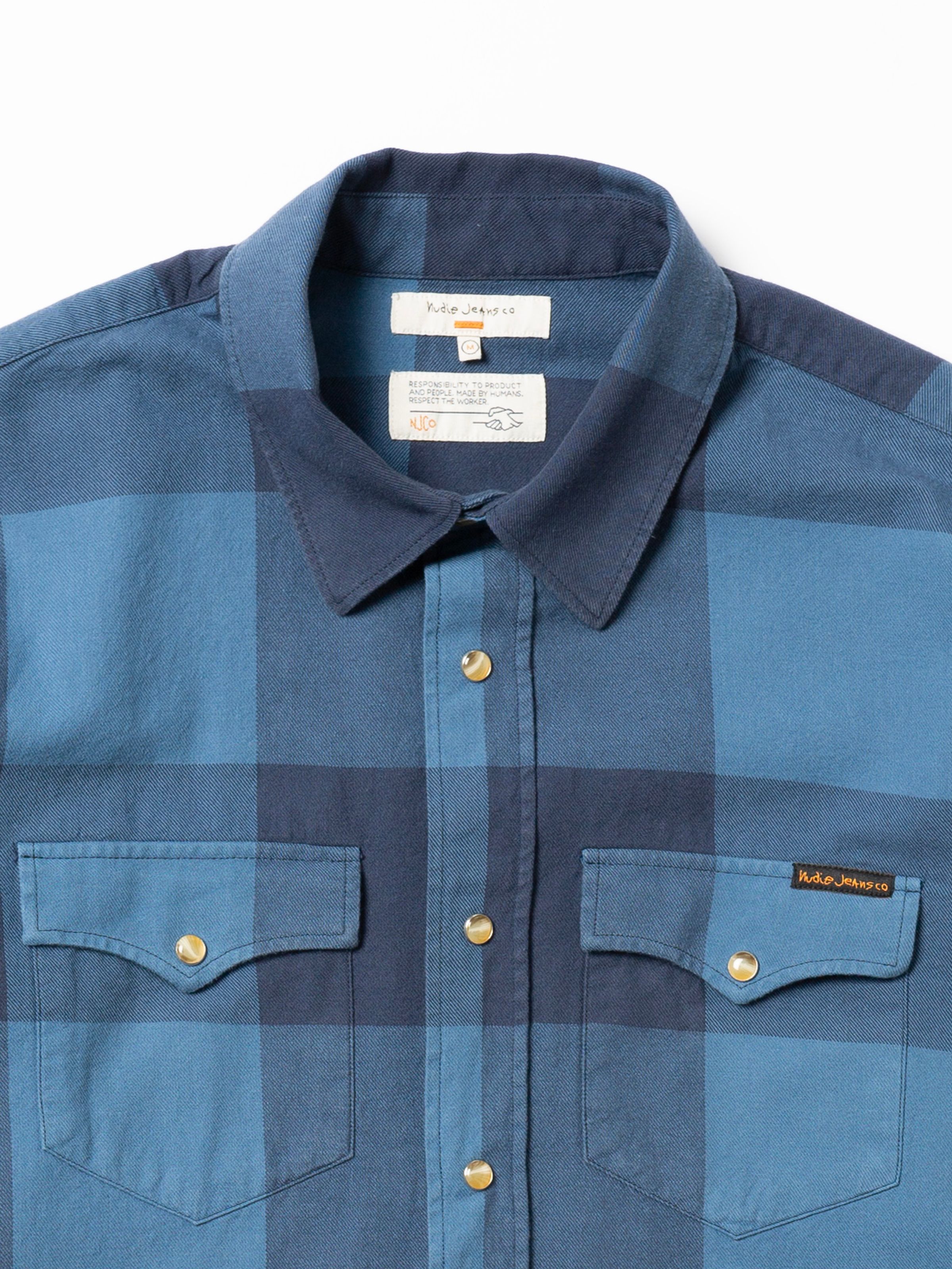 GEORGE FLANNEL SHIRT - BLUE