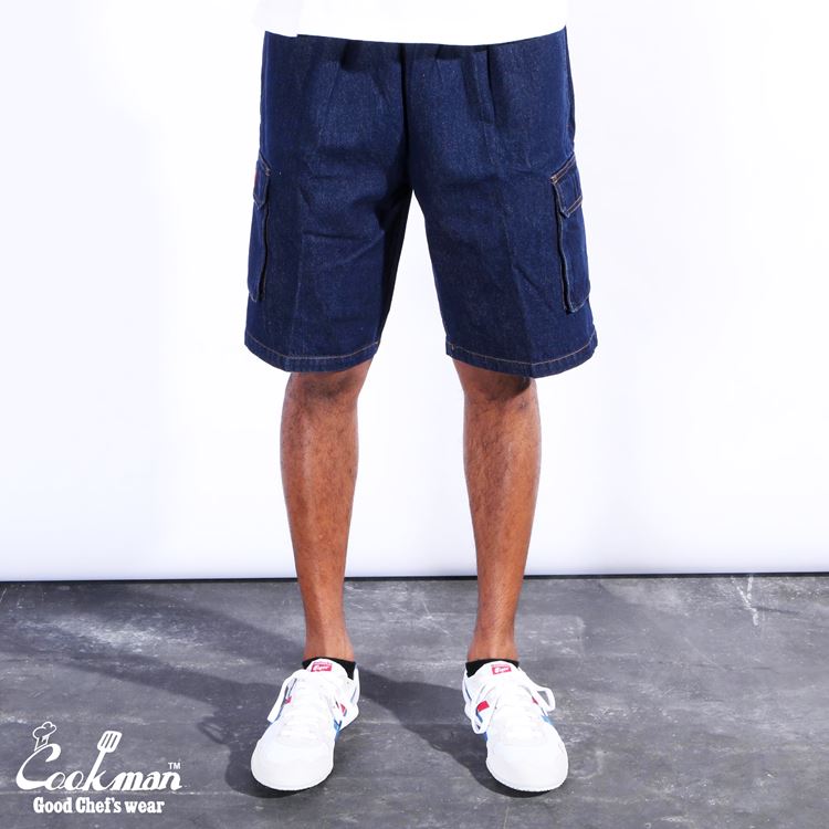 CHEF SHORT PANTS CARGO DENIM - NAVY