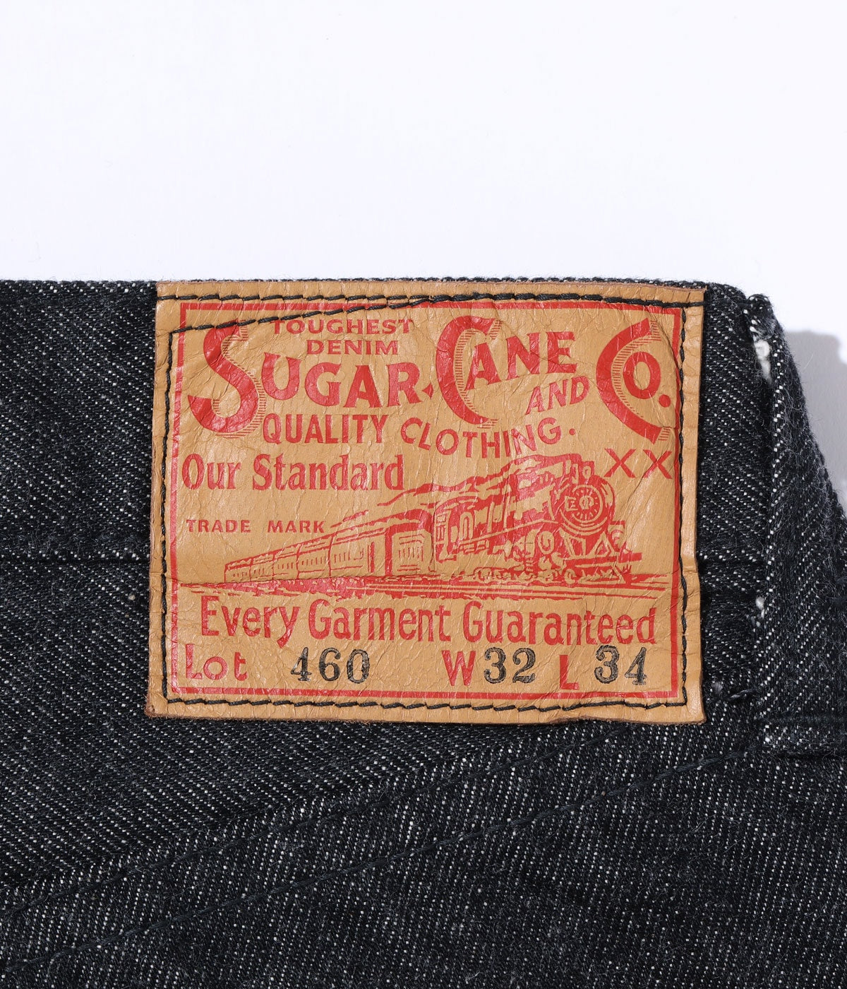 SC42460 14.25oz. BLACK DENIM 1947 MODEL (REGULAR STRAIGHT) - BLACK