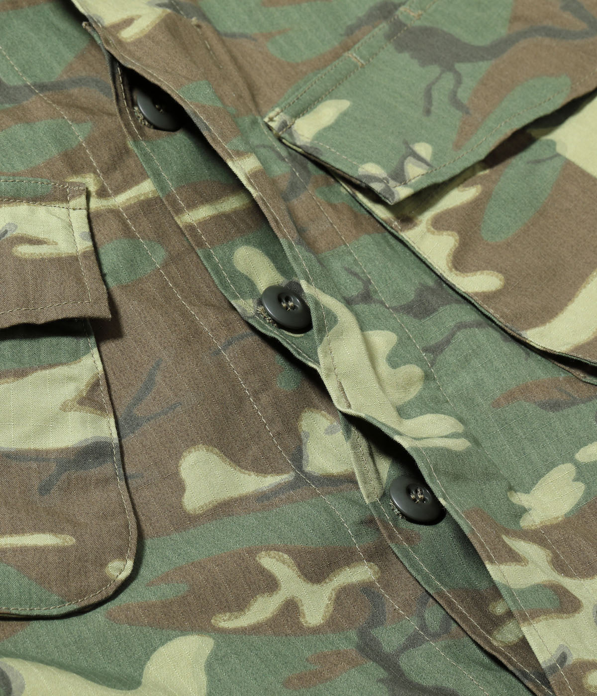 BR15691 COAT MAN'S CAMOUFLAGE COTTON WIND RESISTANT POPLIN CLASS 2 - CAMOUFLAGE
