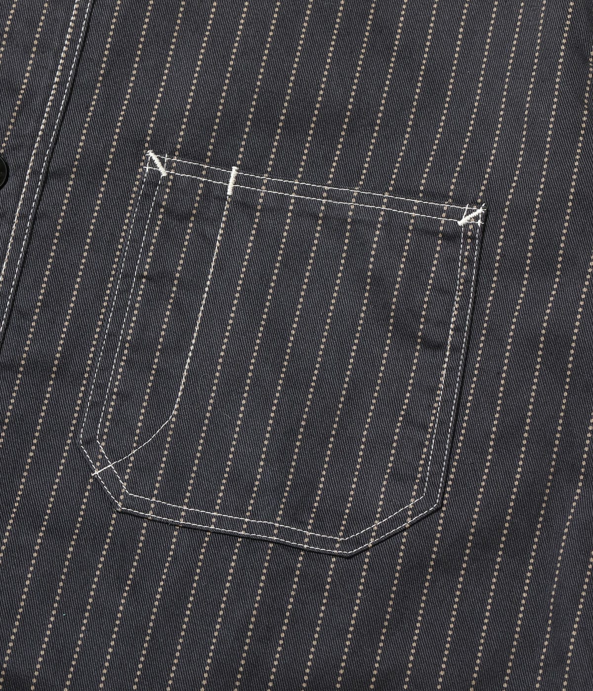 SC29585 FICTION ROMANCE 8.5oz. BLACK WABASH STRIPE WORK SHIRT - BLACK WABASH