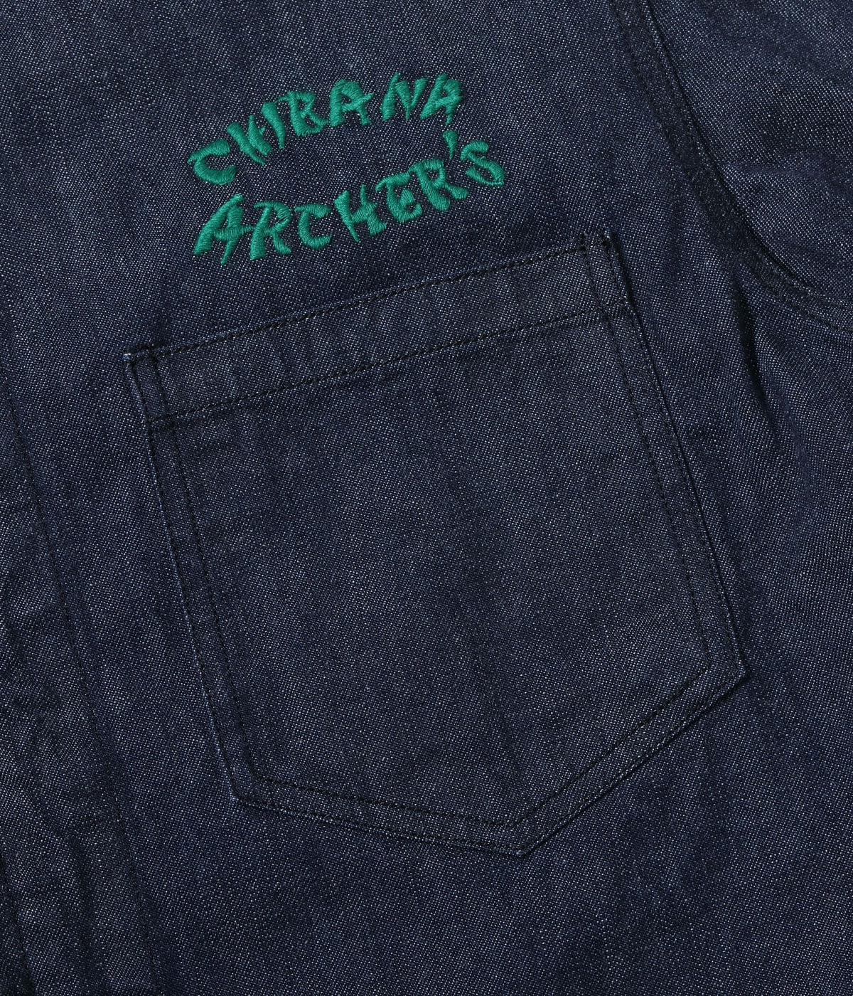 TT15881 Late 1950s Style Blue Denim Okinawa Jumper “CHIBANA ARCHER'S” (ONE WASH) - NAVY