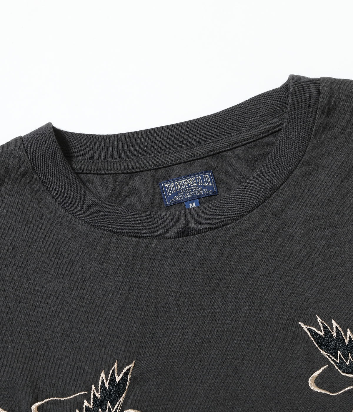 TT79742 SUKA T-SHIRT EMBROIDERED EAGLE - A.BLACK