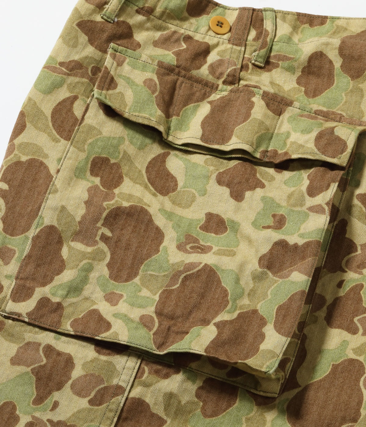 BR52660 TROUSERS, HERRINGBONE TWILL CAMOUFLAGE SHORTS - CAMOUFLAGE