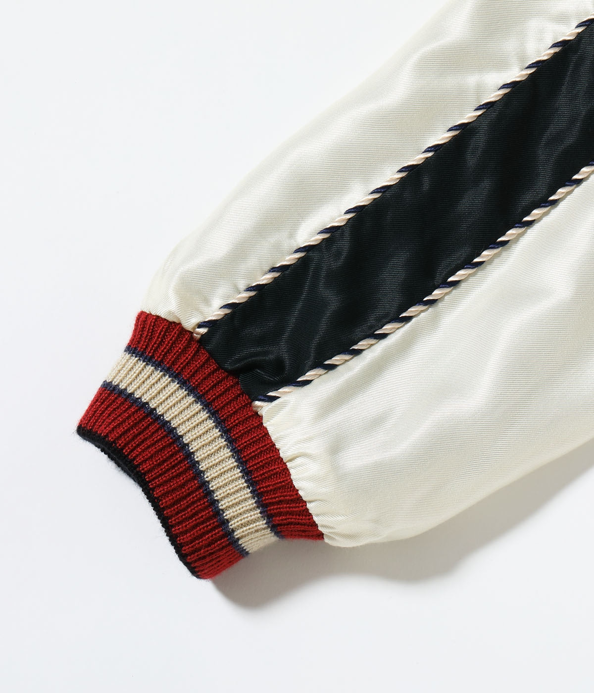 TT15972-119 Early 1950s Style Acetate Souvenir Jacket EAGLE x ROARING TIGER - BLACK/NAVY
