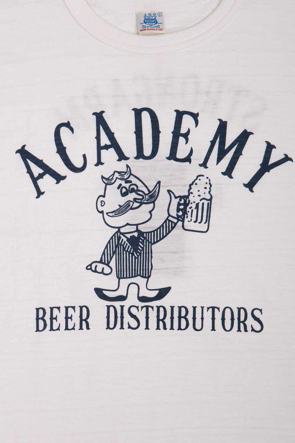 JG-CS06 ACADEMY BEERDISTRIBUTORS Tee - OFF WHITE