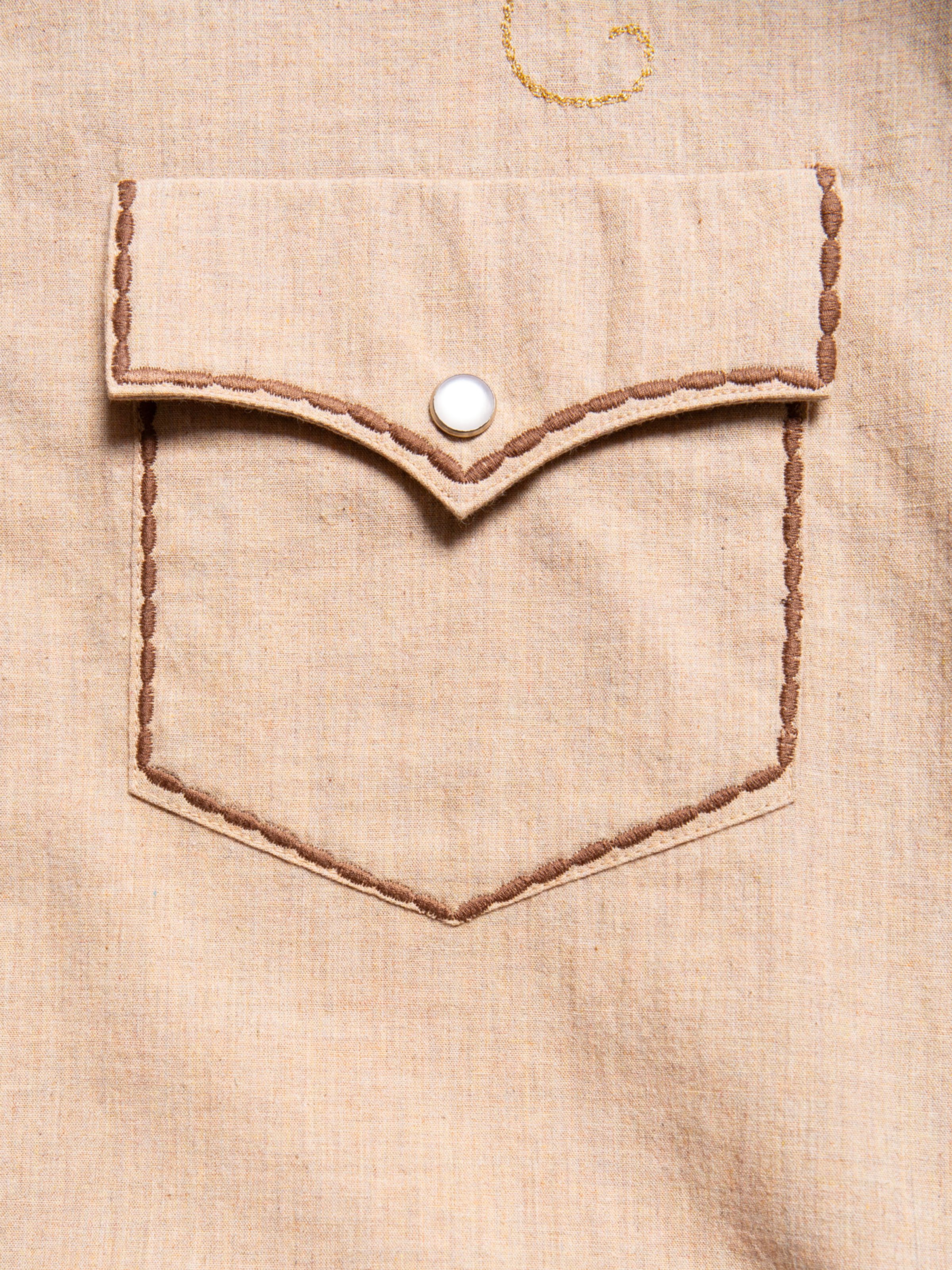 GEORGE COWBOY SHIRT - BEIGE