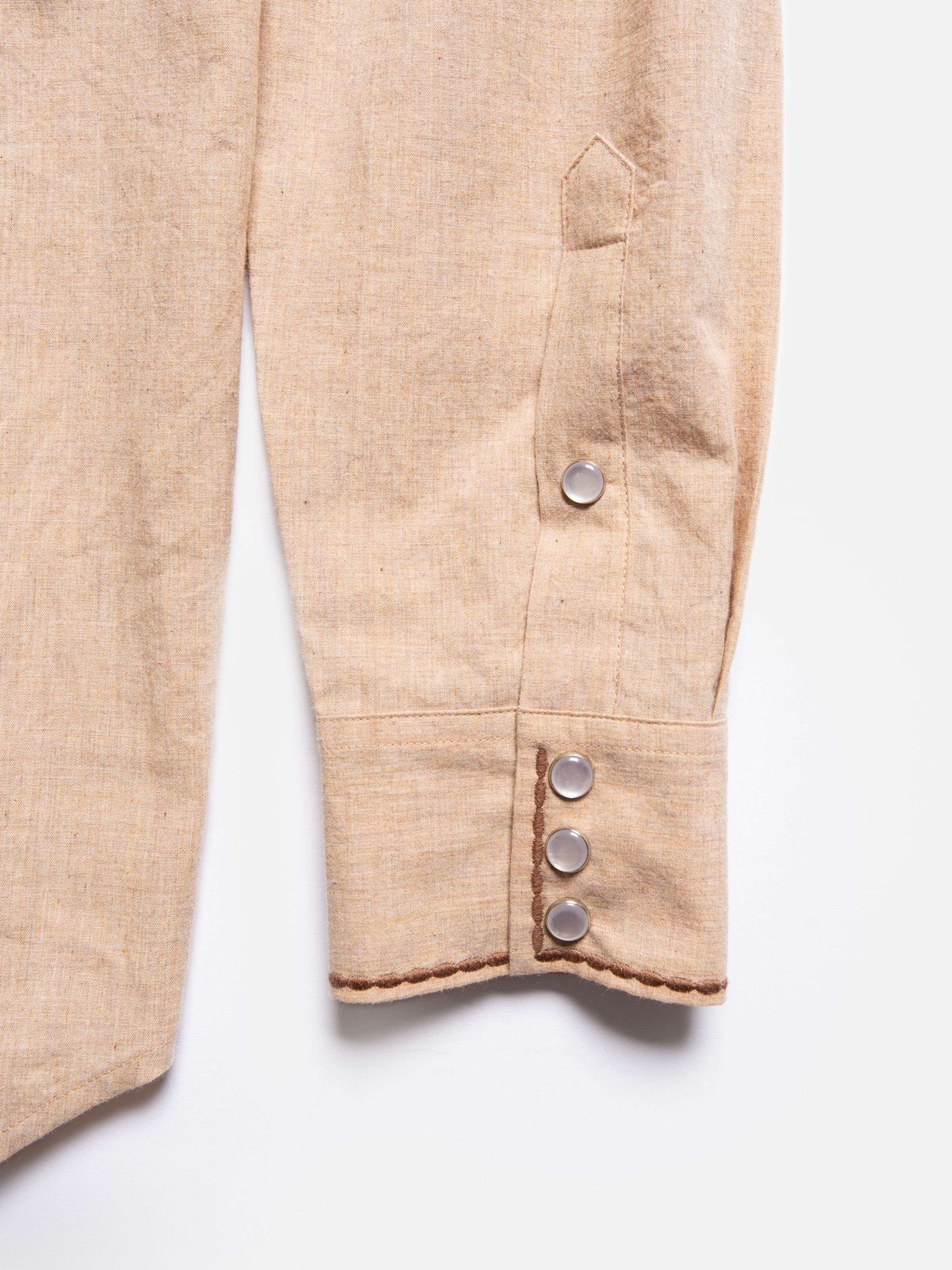 GEORGE COWBOY SHIRT - BEIGE