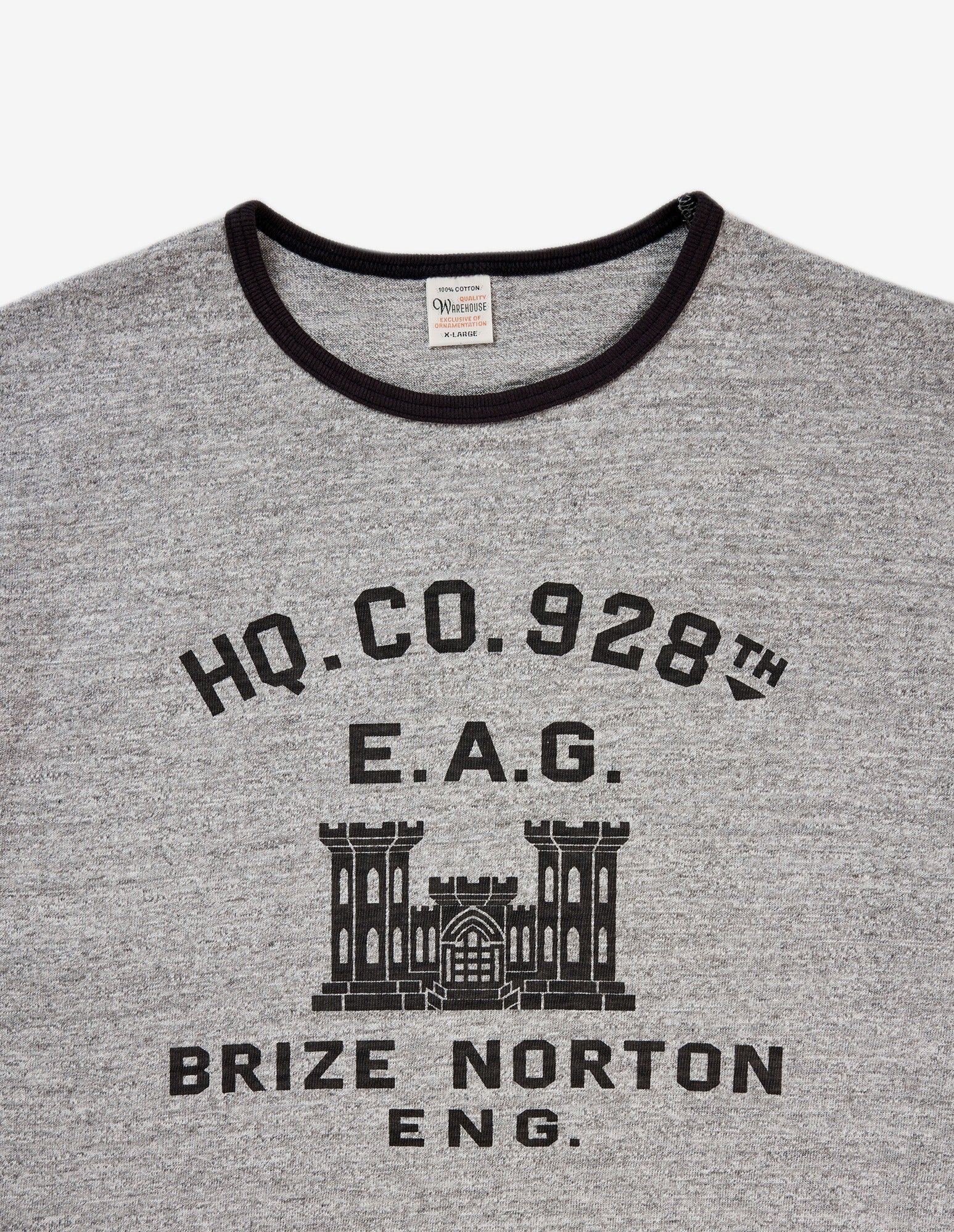 4059 RINGER TEE BRIZE NORTON - HEATHER GRAY/BLACK