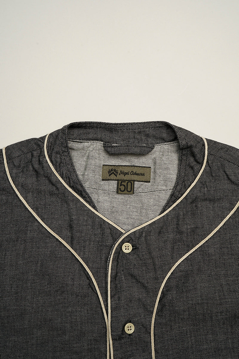 トップス NIGEL CABOURN BASEBALL SHIRT 52 XL GRAY NIGEL CABOURN BASEBALL SHIRT 52 XL GRAY