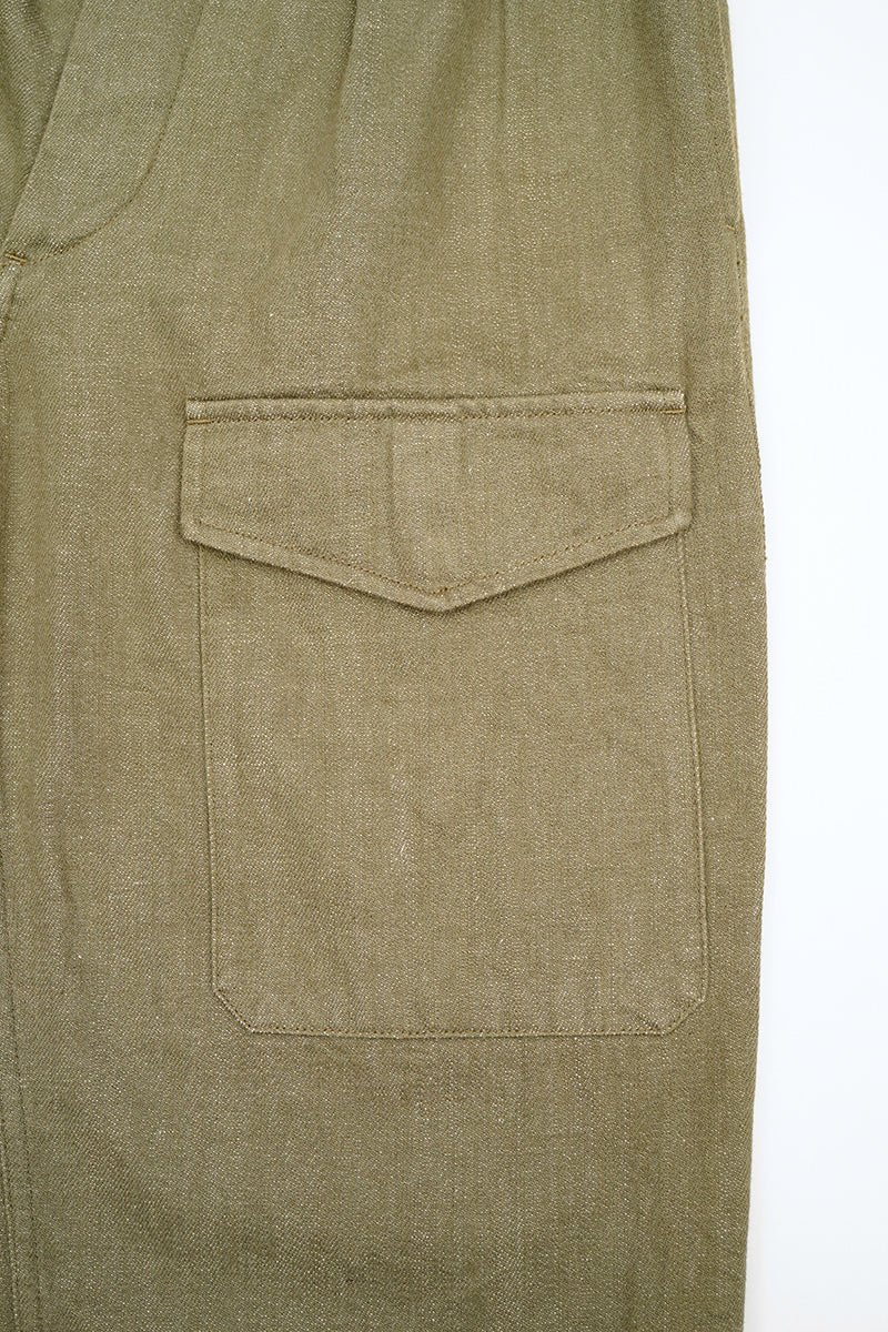 BRITISH ARMY PANT - LOOSE DENIM - GREEN