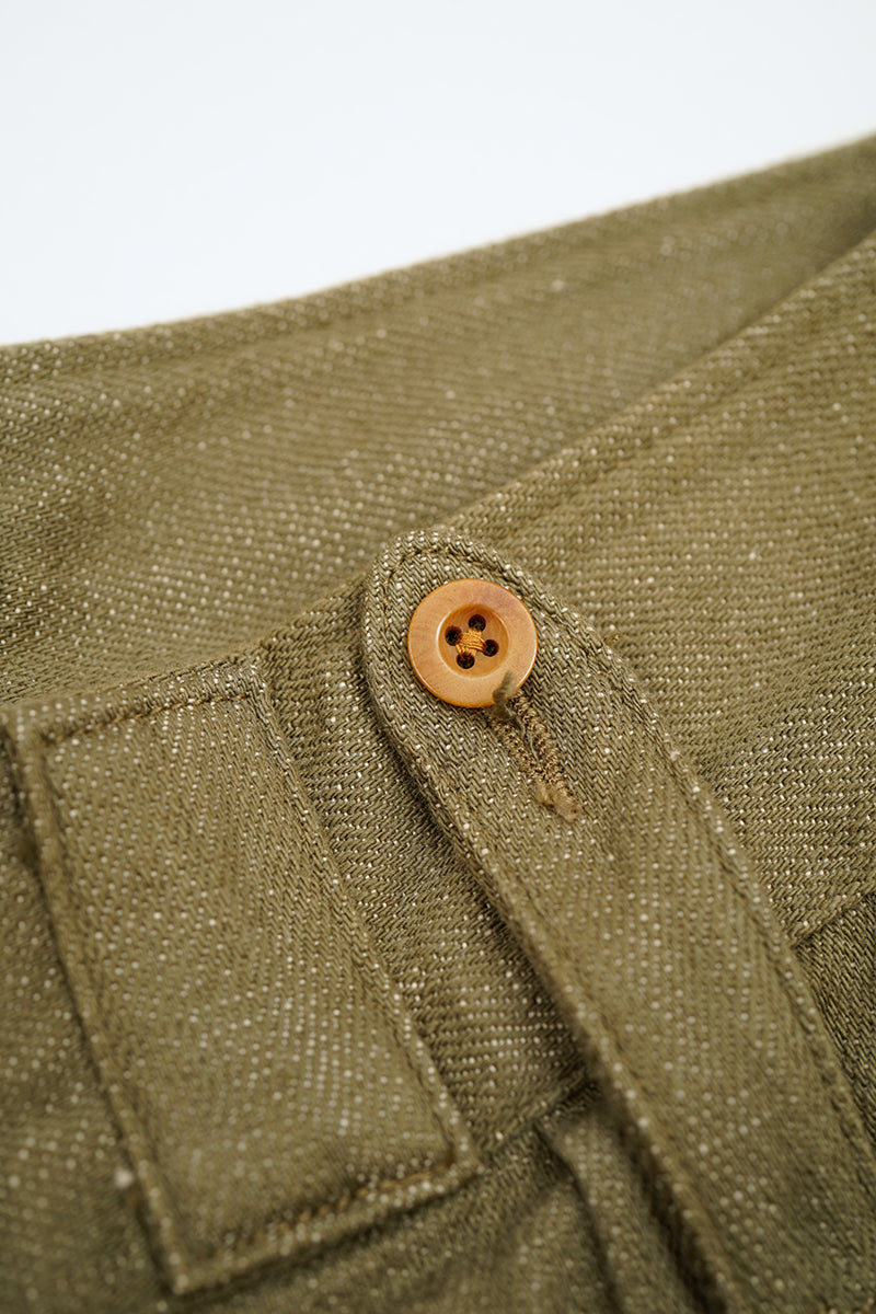 BRITISH ARMY PANT - LOOSE DENIM - GREEN