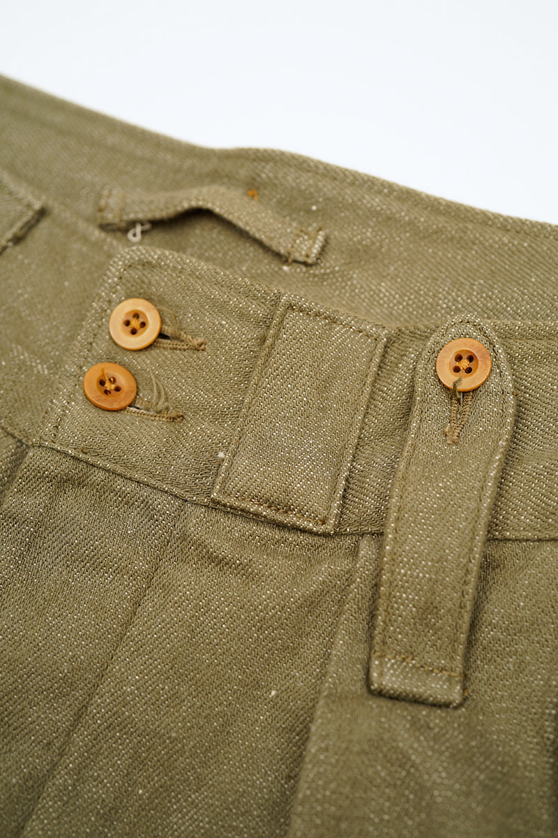BRITISH ARMY PANT - LOOSE DENIM - GREEN