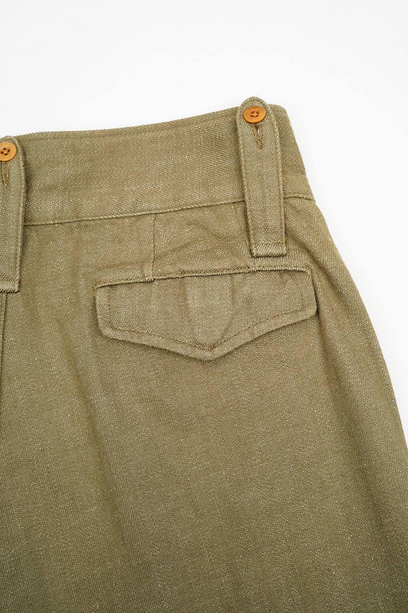 BRITISH ARMY PANT - LOOSE DENIM - GREEN
