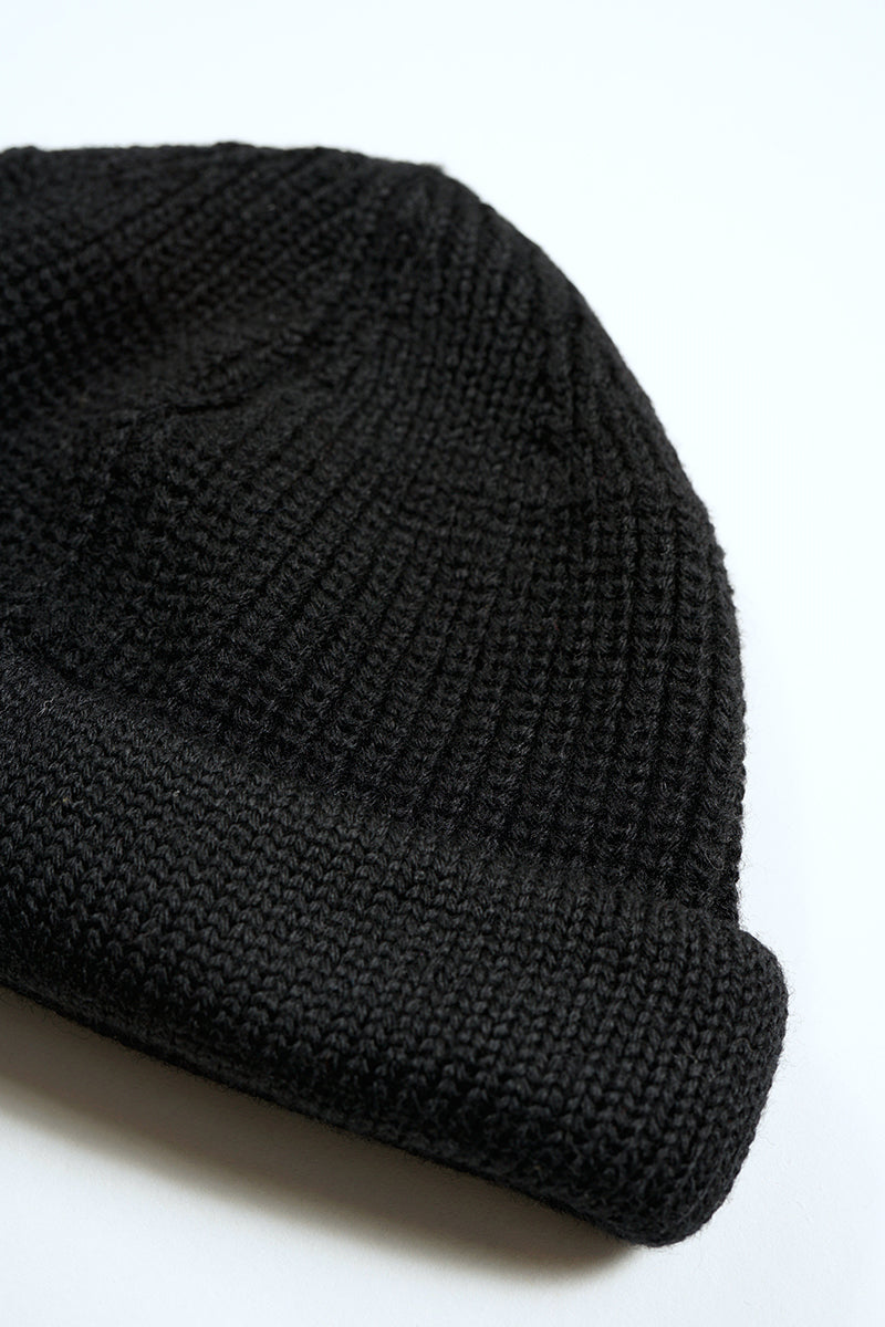 BEANIE WOOL - BLACK