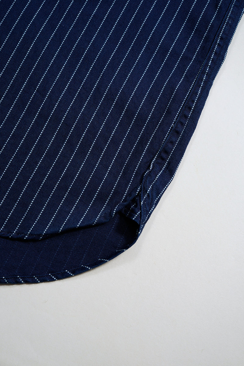 BASEBALL SH S/S - COTTON WABASH - INDIGO