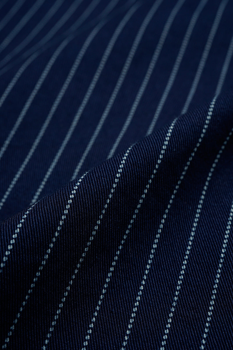 BASEBALL SH S/S - COTTON WABASH - INDIGO