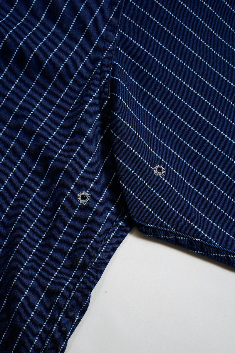 BASEBALL SH S/S - COTTON WABASH - INDIGO