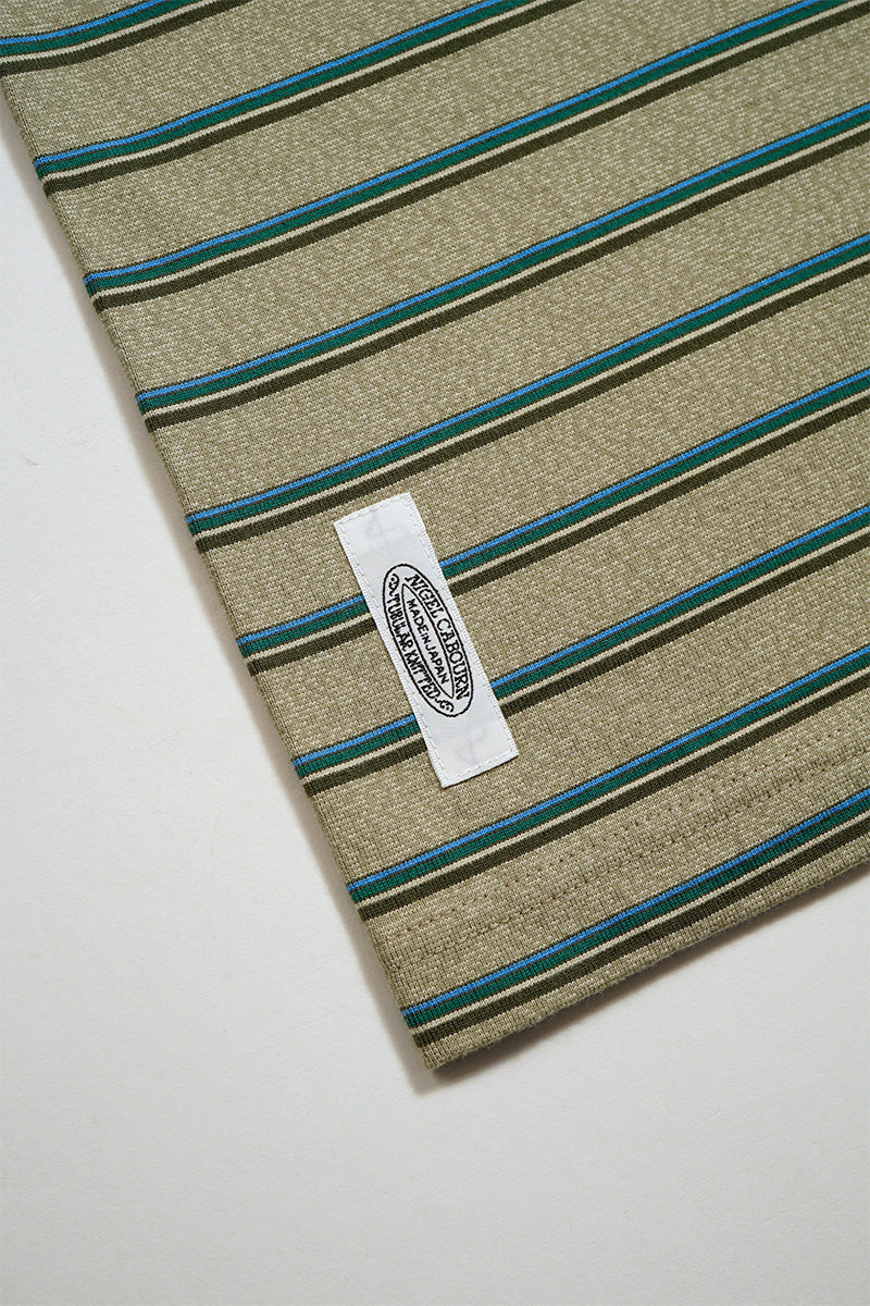 7.8oz BORDER HALF SLEEVE T-SHIRT - GREEN