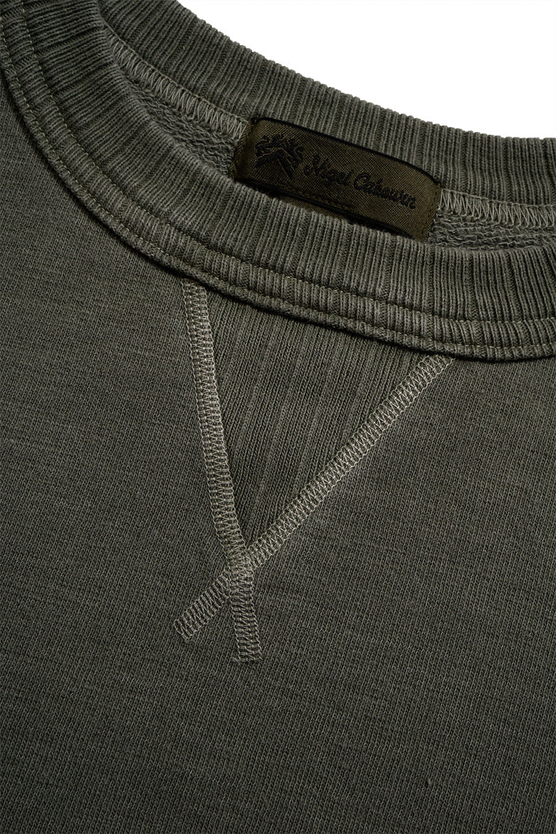 S/S SWEAT SH COTTON PIGMENT - GRAY