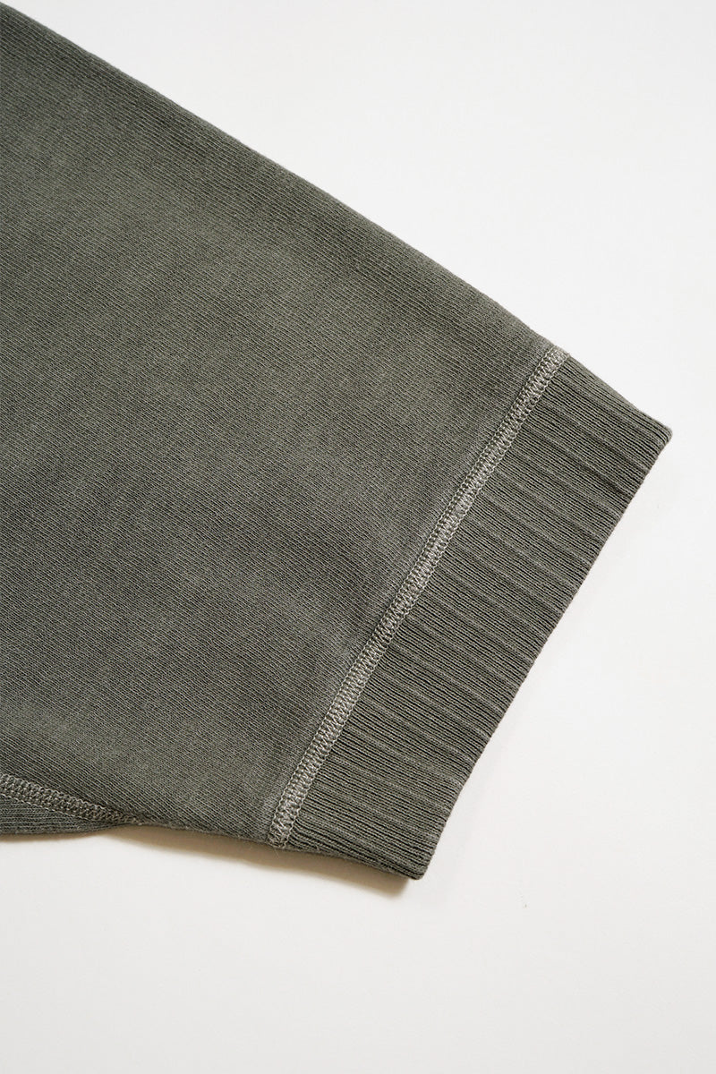 S/S SWEAT SH COTTON PIGMENT - GRAY