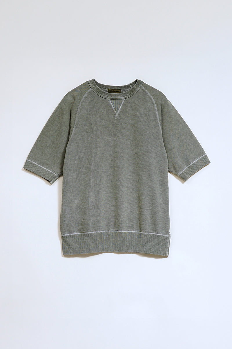 S/S SWEAT SH COTTON PIGMENT - GRAY