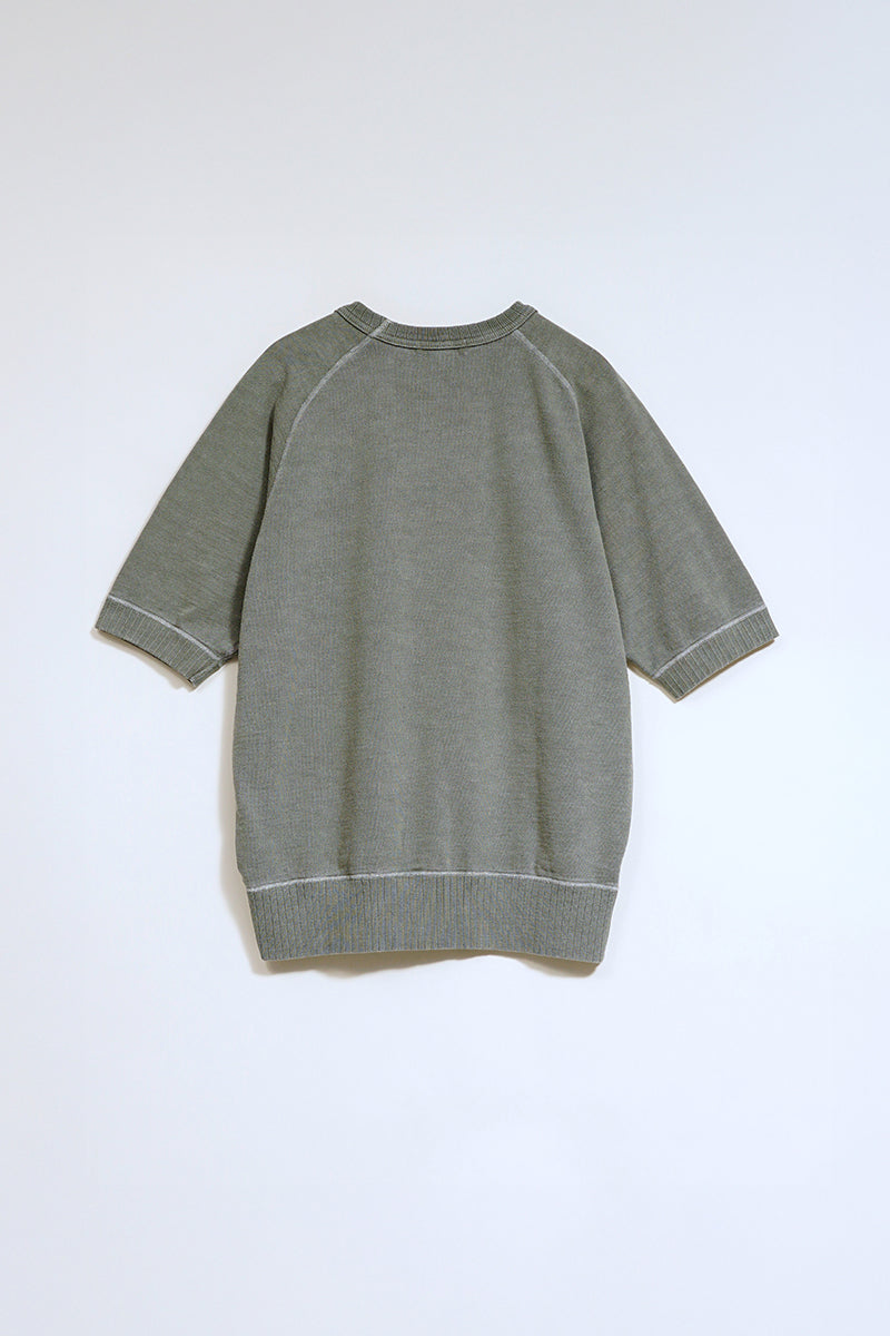 S/S SWEAT SH COTTON PIGMENT - GRAY