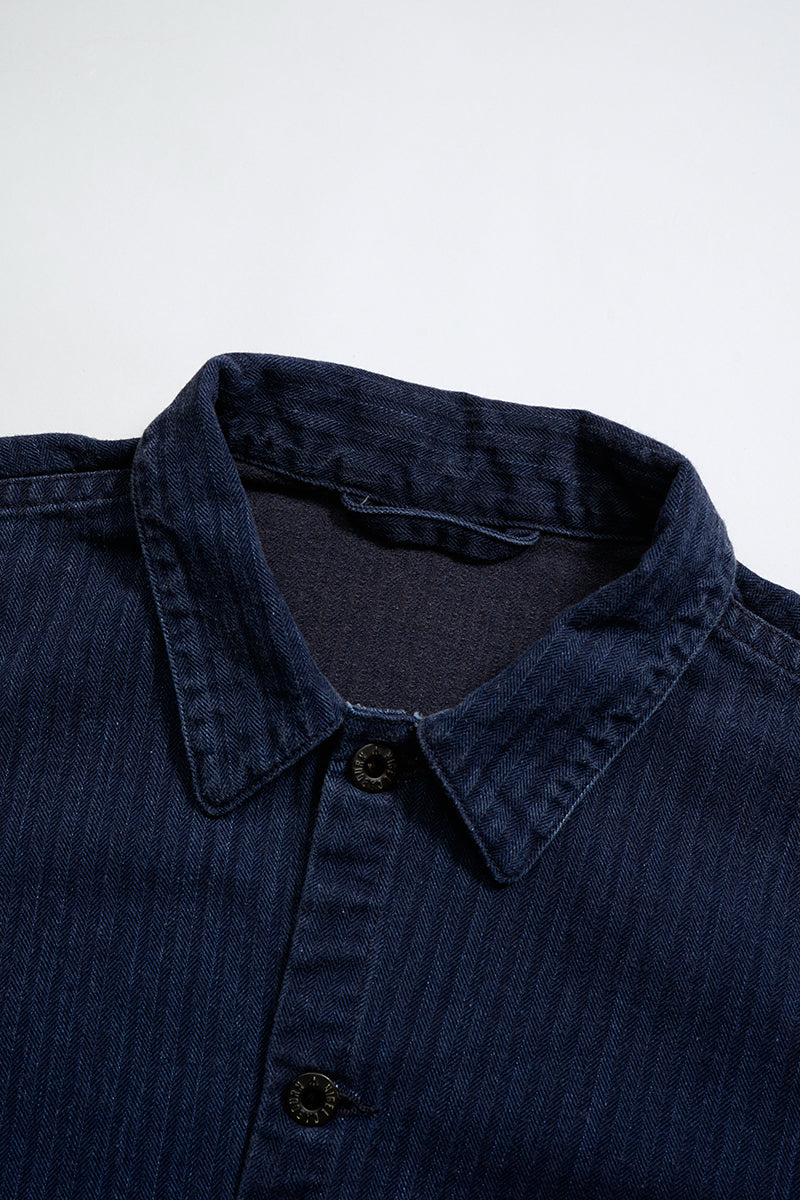 USMC CHORE JACKET HERRINGBONE - INDIGO