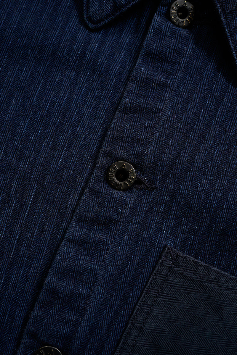 USMC CHORE JACKET HERRINGBONE - INDIGO